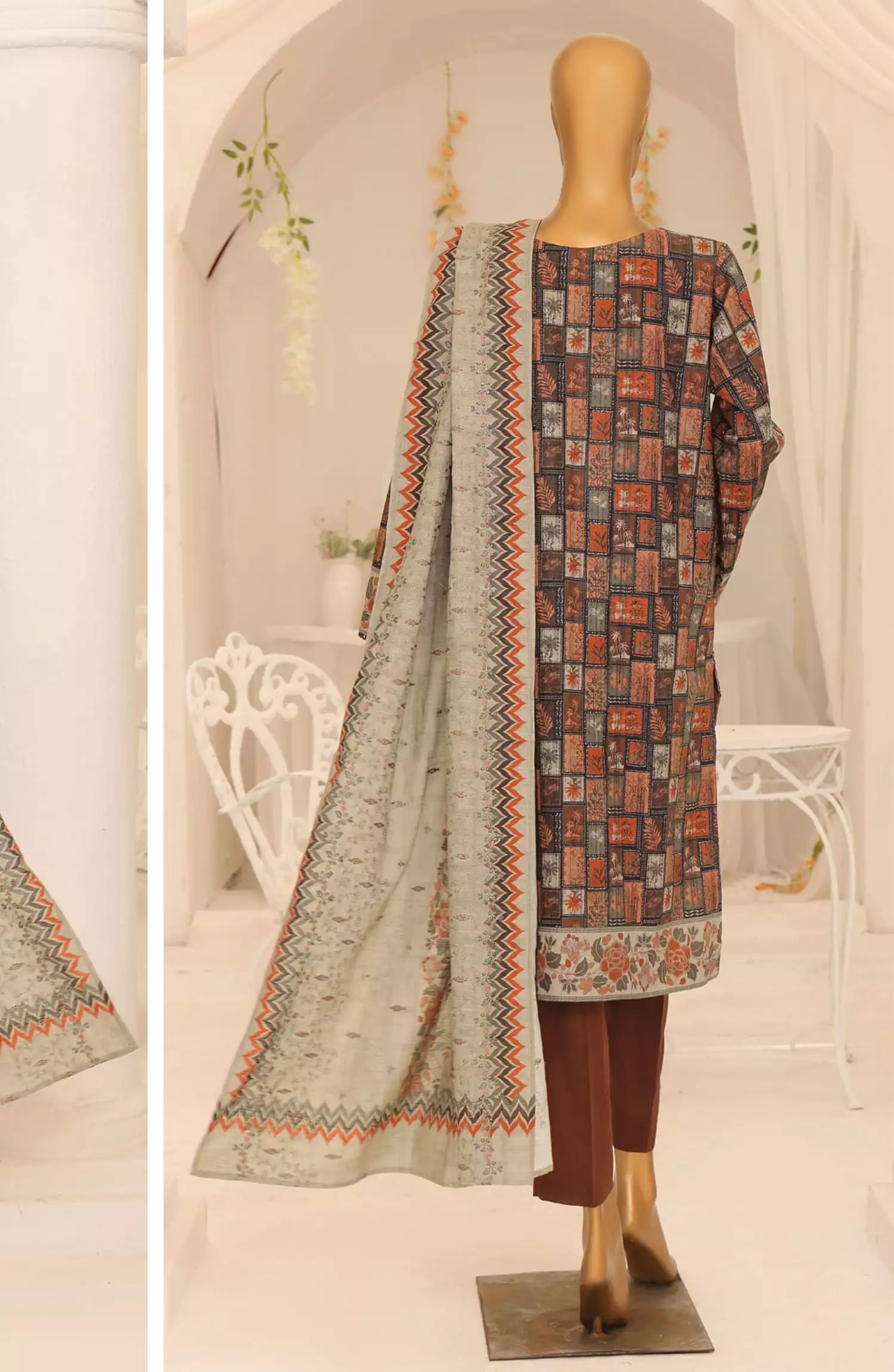 HZ Premium Embroidered Khaddar Collection 2024 - PKE 17