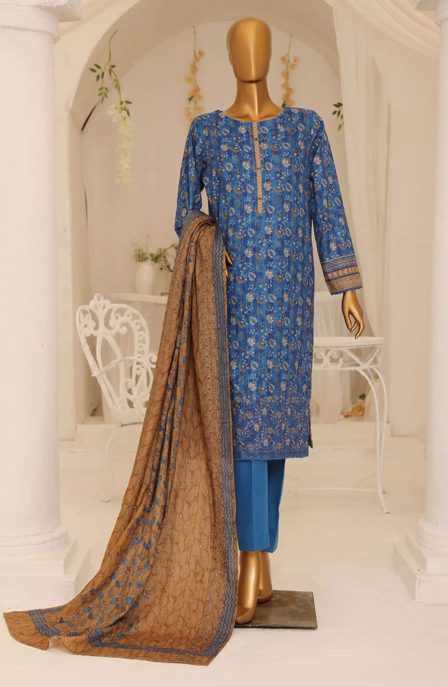 HZ Premium Embroidered Khaddar Collection 2024 - PKE 20