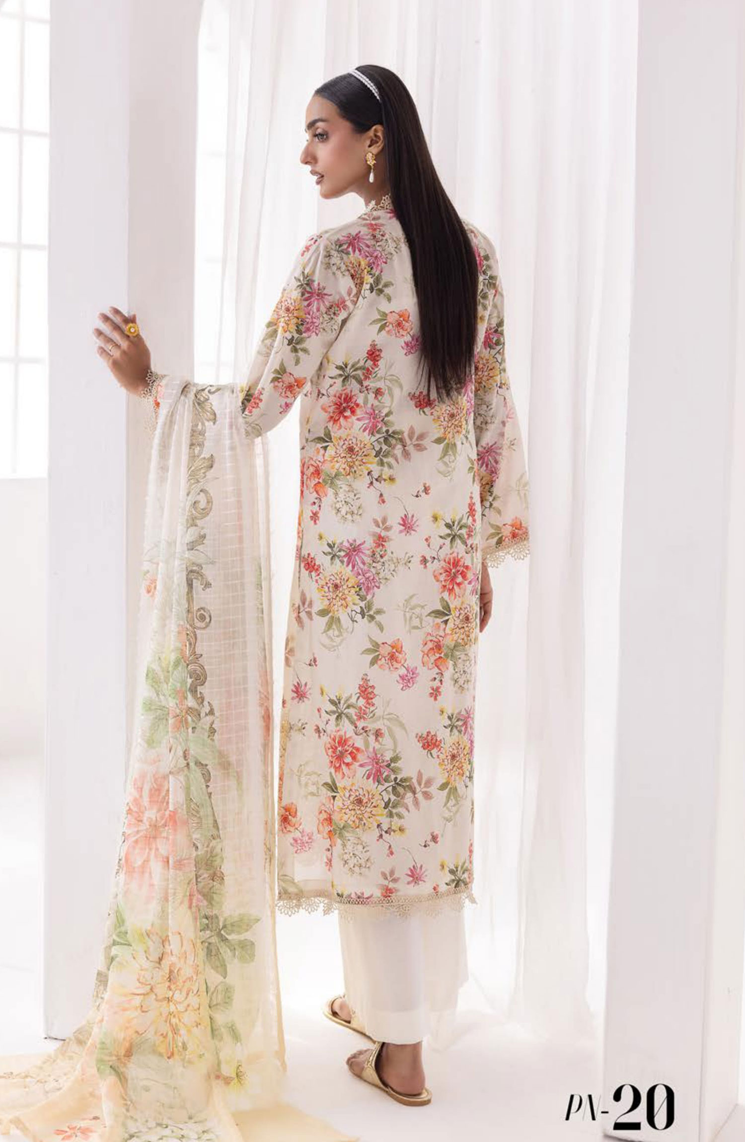 Printkari Embroidered and Unstitched Printed Collection By NUR Vol 03 - PN 20