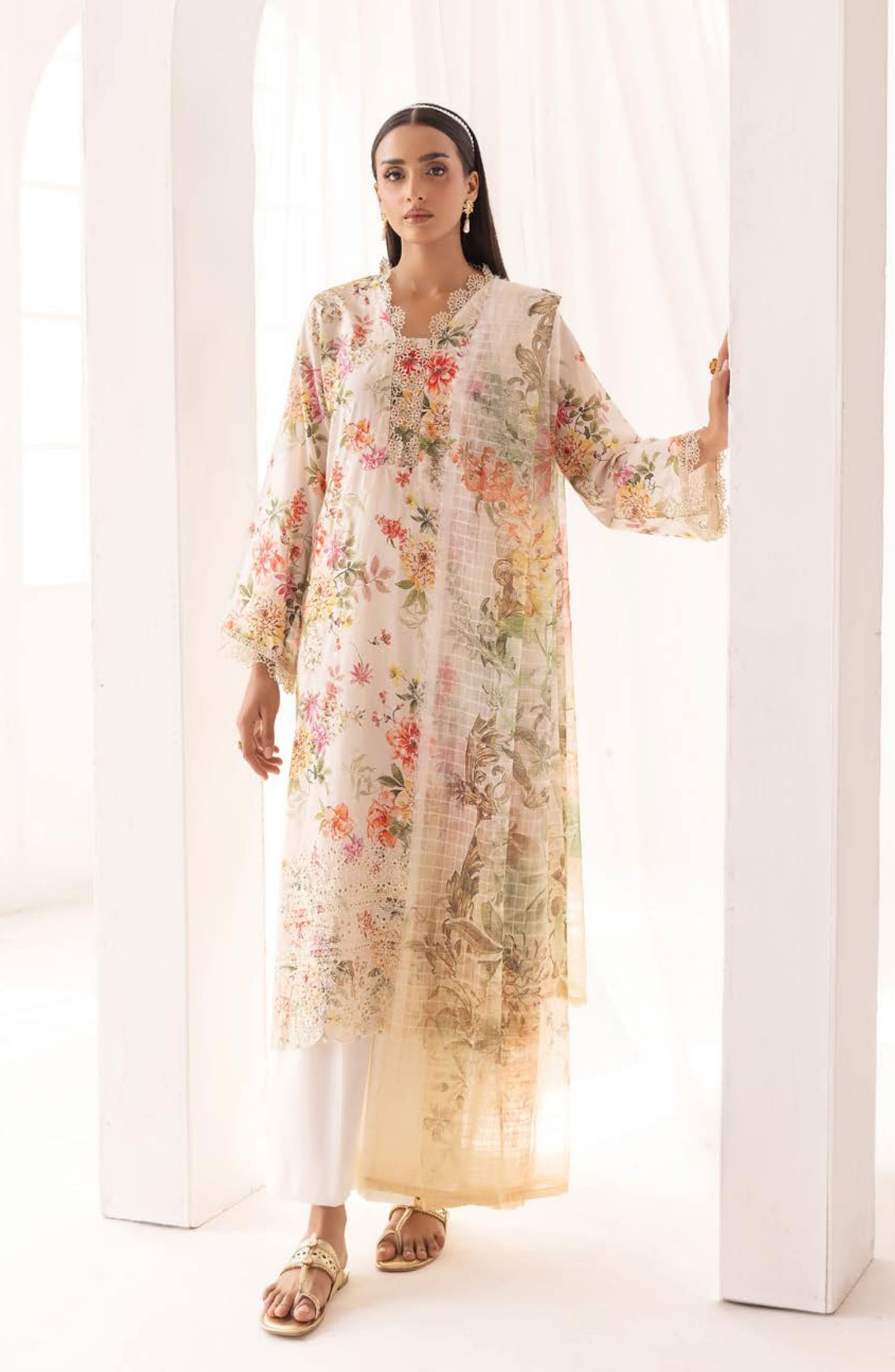 Printkari Embroidered and Unstitched Printed Collection By NUR Vol 03 - PN 20