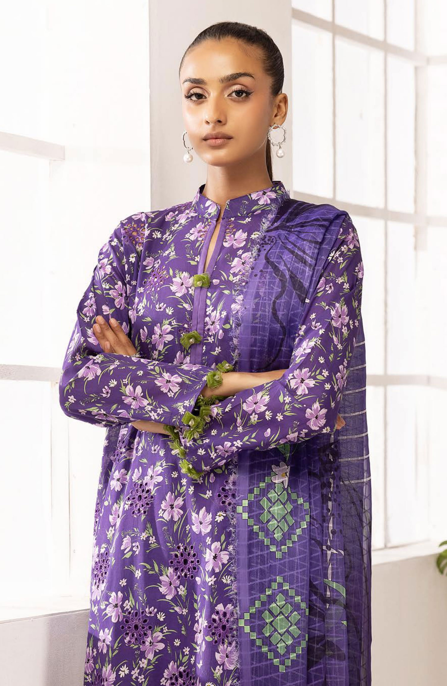 Printkari Embroidered and Unstitched Printed Collection By NUR Vol 03 - PN 25