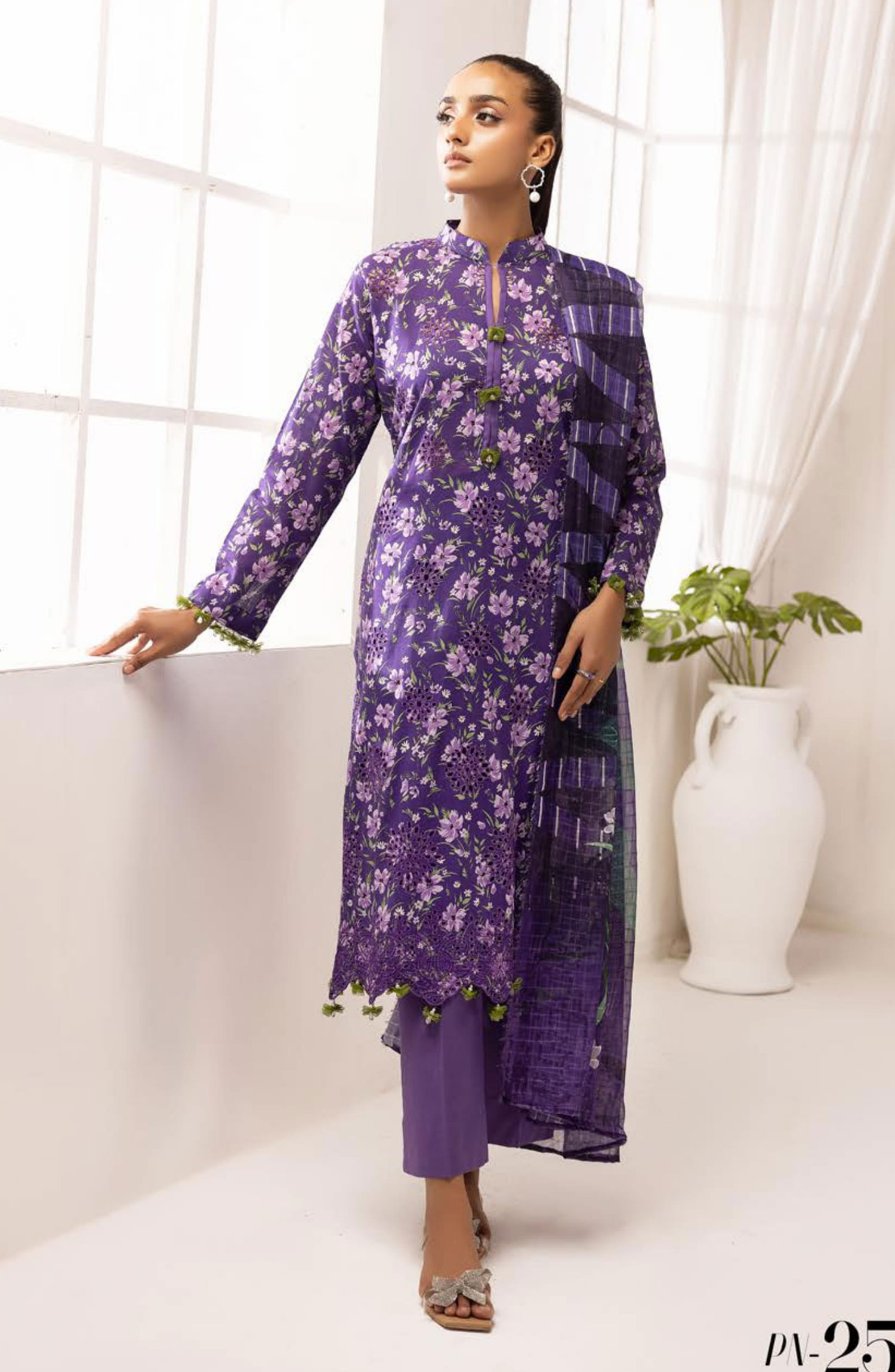 Printkari Embroidered and Unstitched Printed Collection By NUR Vol 03 - PN 25