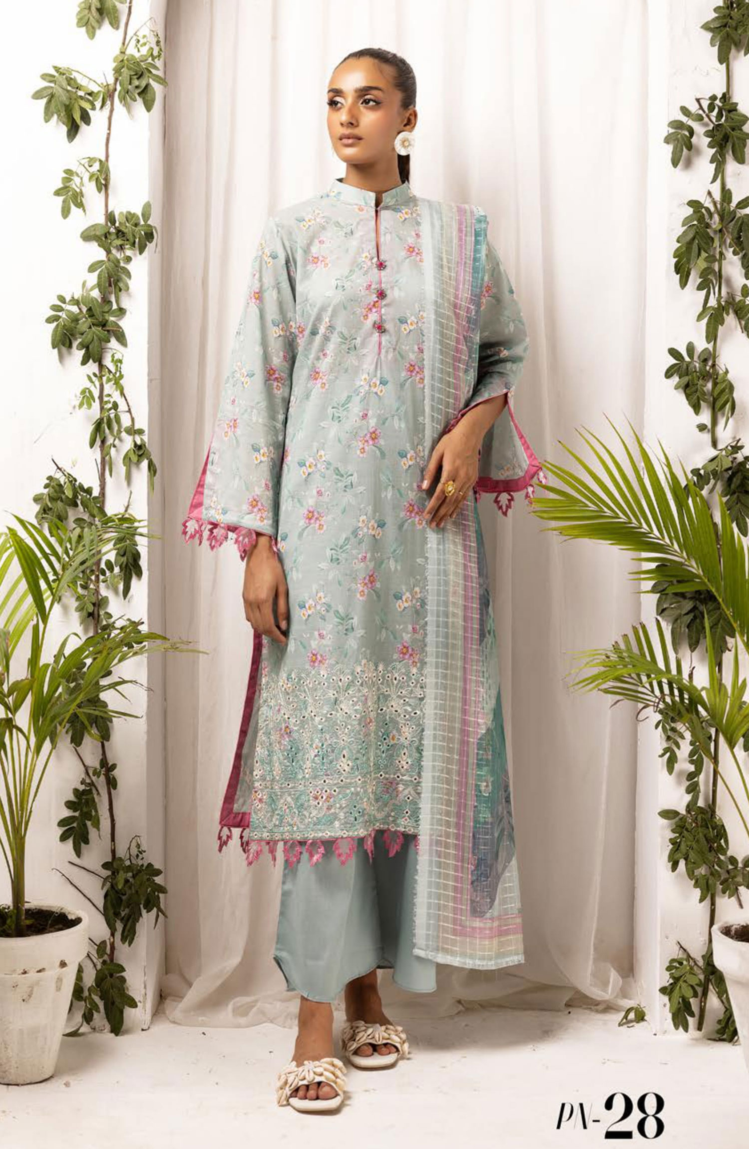 Printkari Embroidered and Unstitched Printed Collection By NUR Vol 03 - PN 28