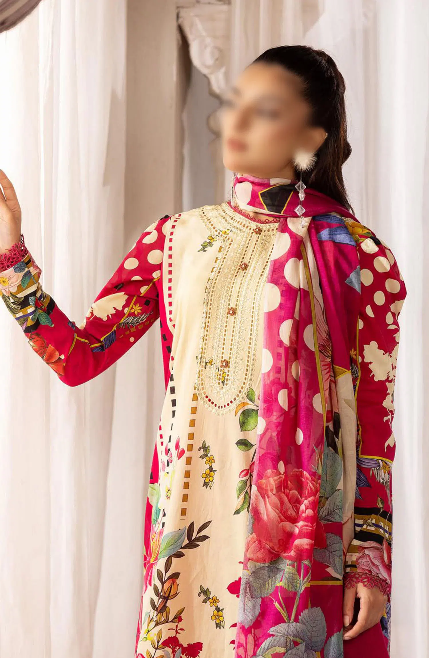 Print Kari Embroidered and Printed Lawn Collection By NUR - PN 37