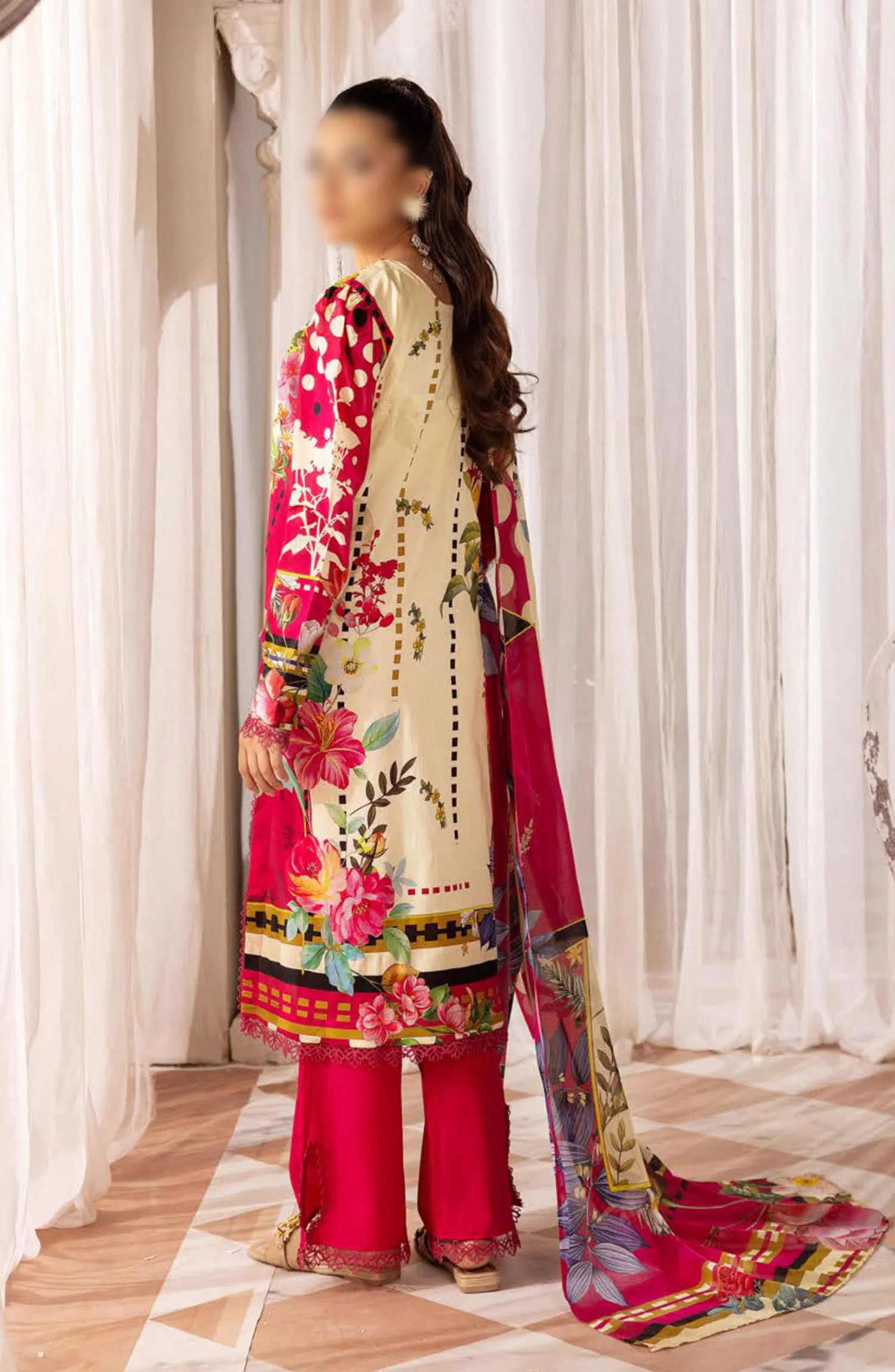 Print Kari Embroidered and Printed Lawn Collection By NUR - PN 37