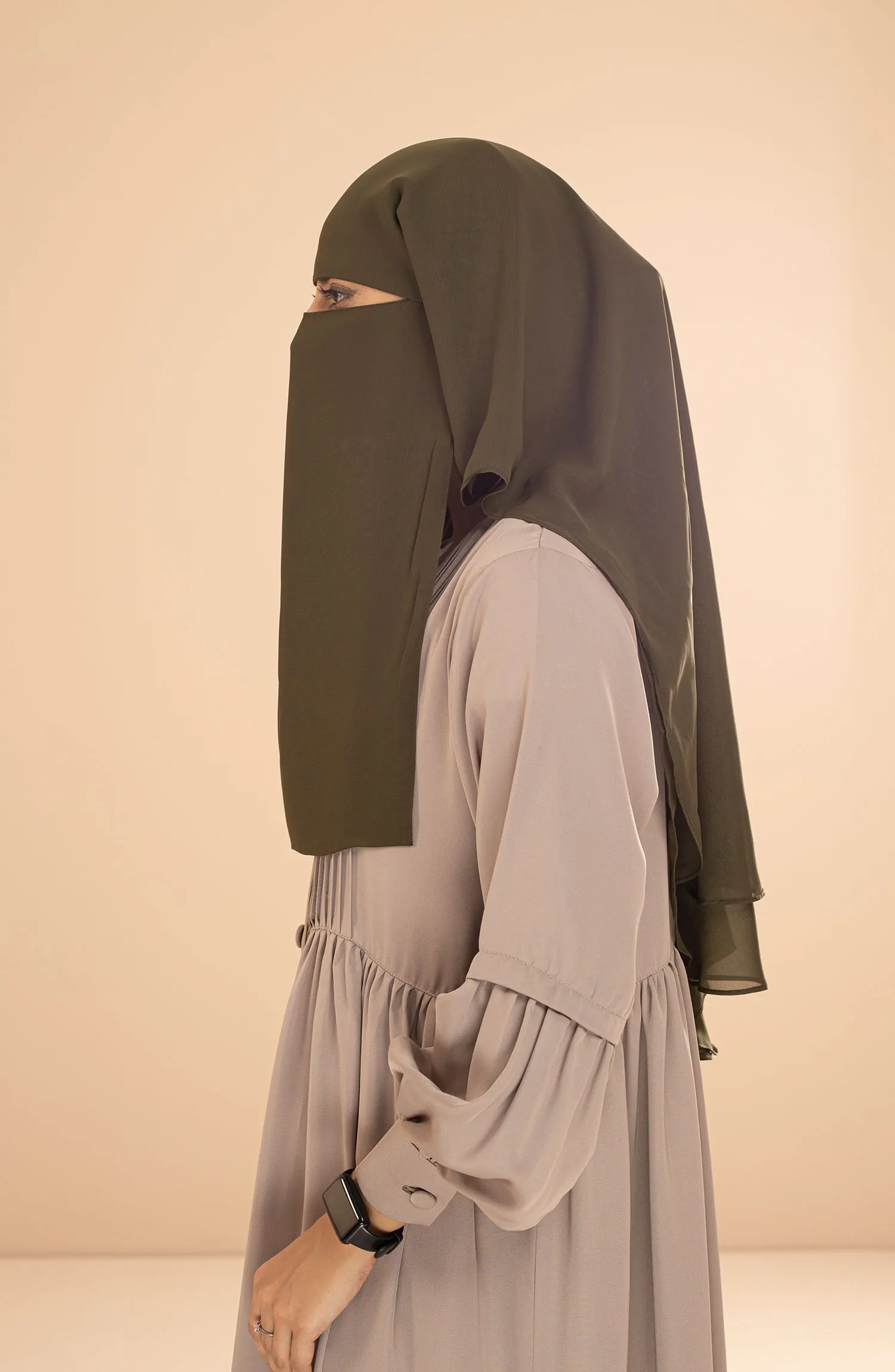 Black Camels Qamasha Hijab Collection - QH - 06