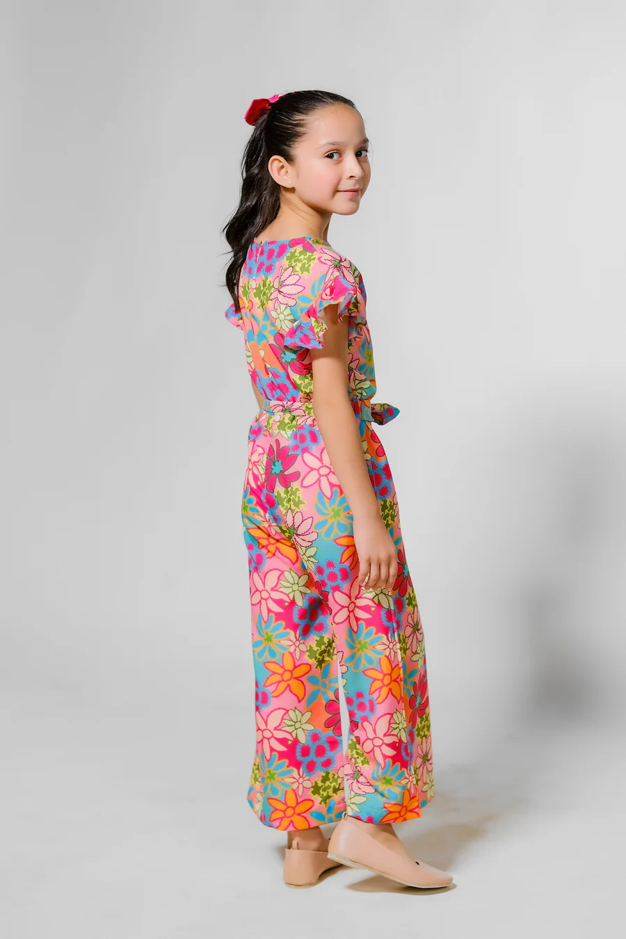 Kids 1 pc ready to wear - Rainbow Garden Jumpsuit