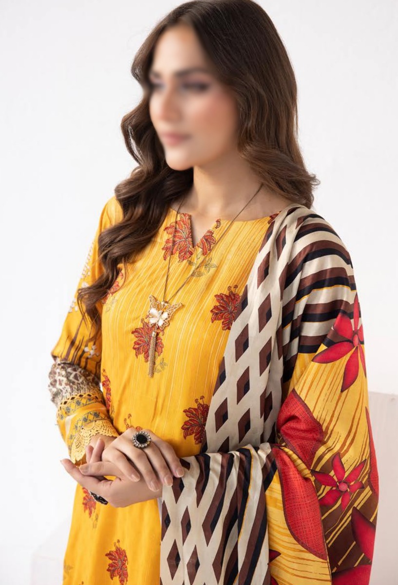 Rang Barang Embroidered and Printed Slub Collection - RB 01