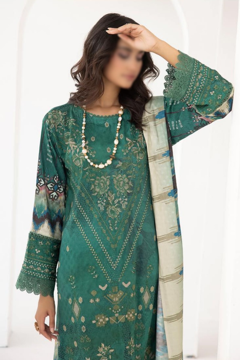 Rang Barang Embroidered and Printed Slub Collection - RB 04