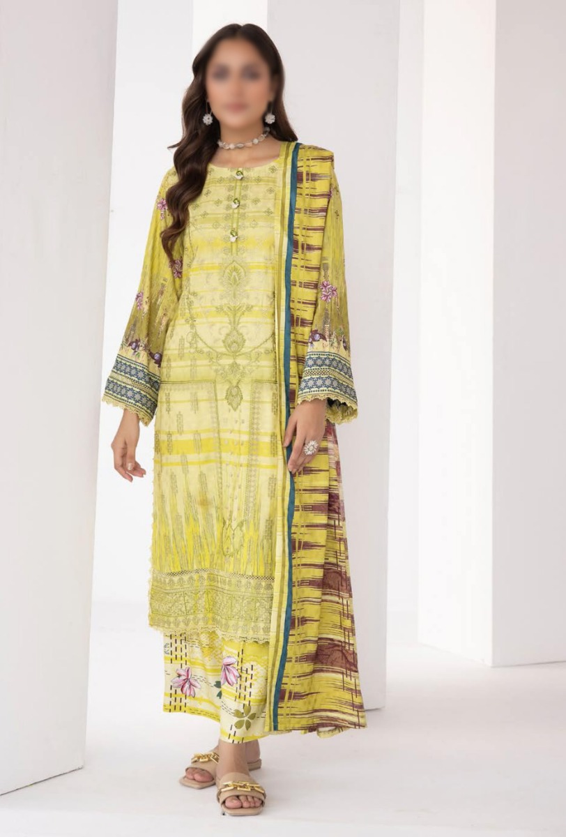 Rang Barang Embroidered and Printed Slub Collection - RB 05