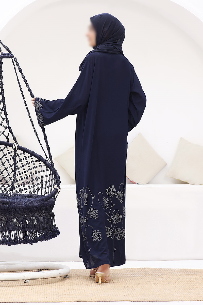 Nayab Abaya Collection Vol 22 by Amna khadija - Regal Indigo