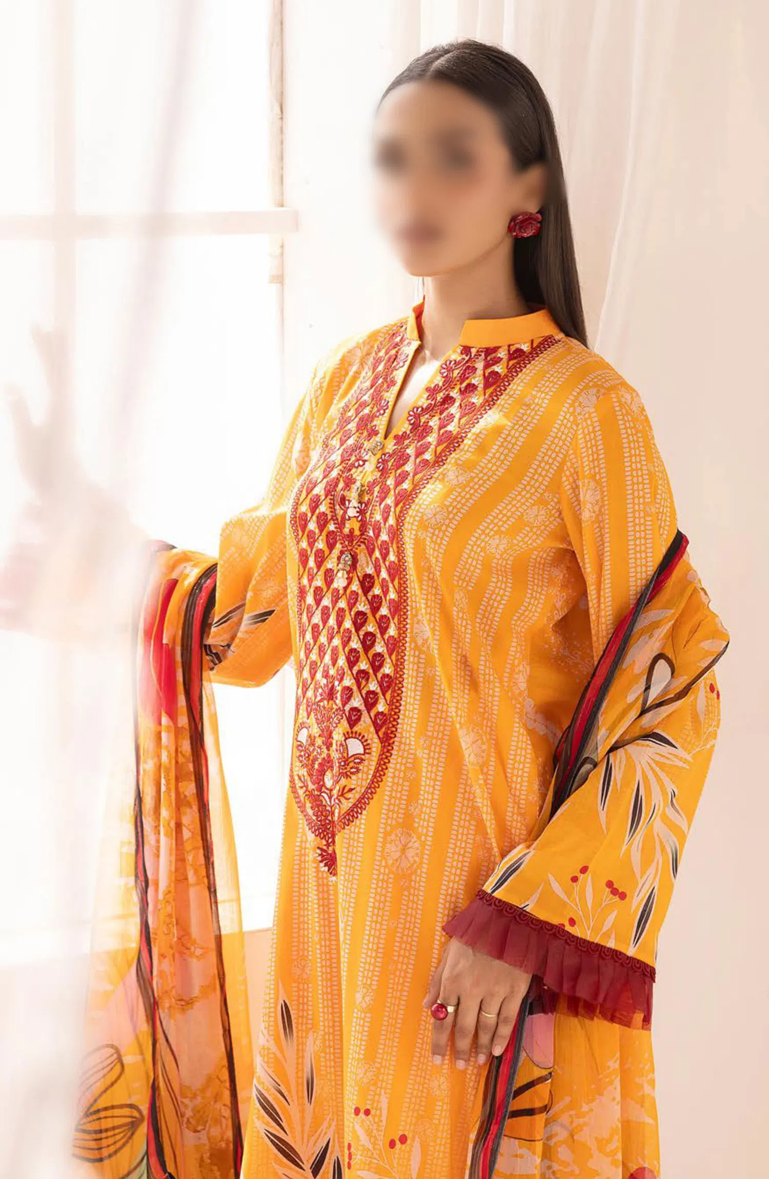 Rang Nagar Embroidered and Printed Lawn Collection By NUR - RN-304