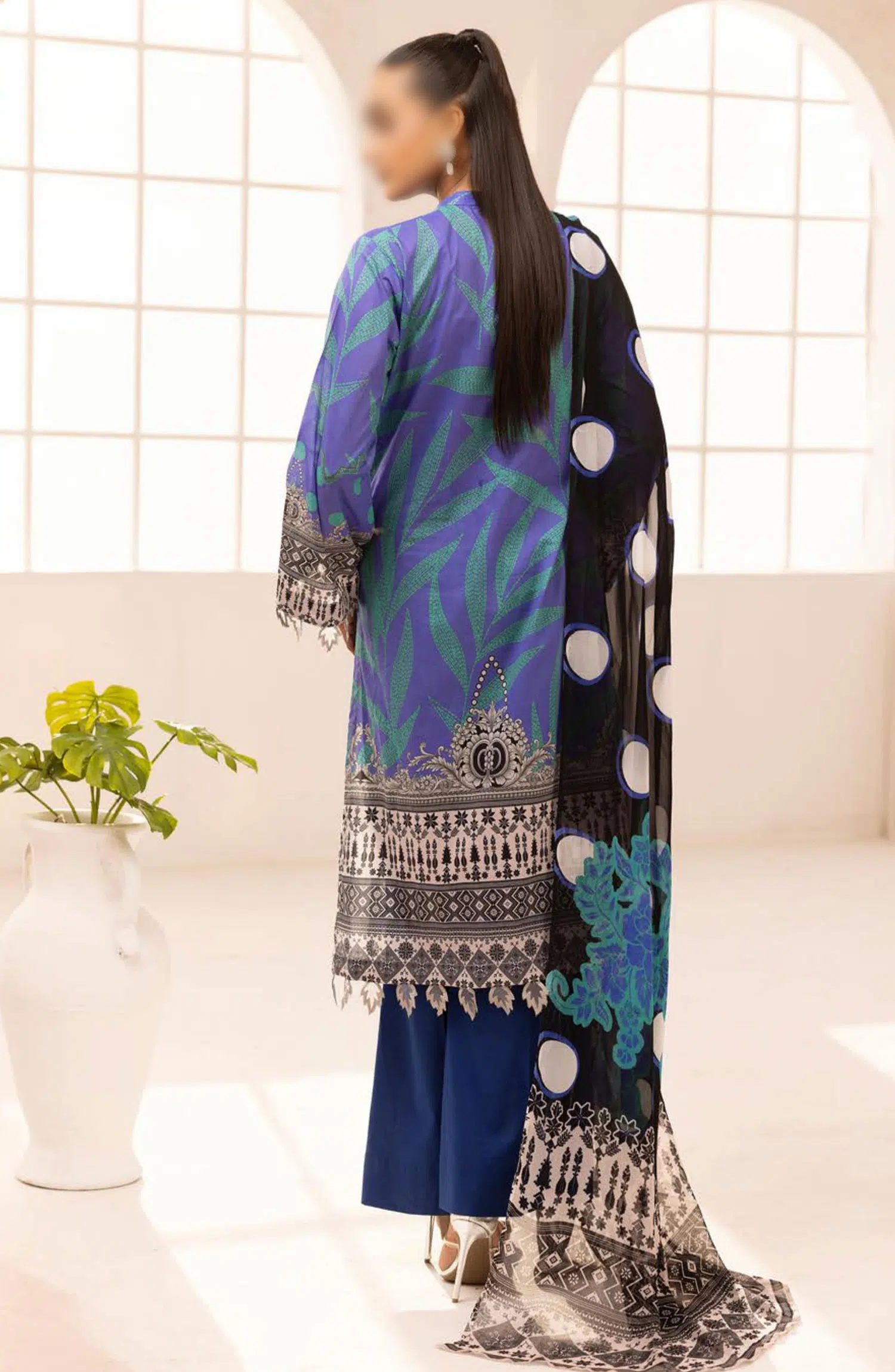 Rang Nagar Embroidered and Printed Lawn Collection By NUR - RN-310