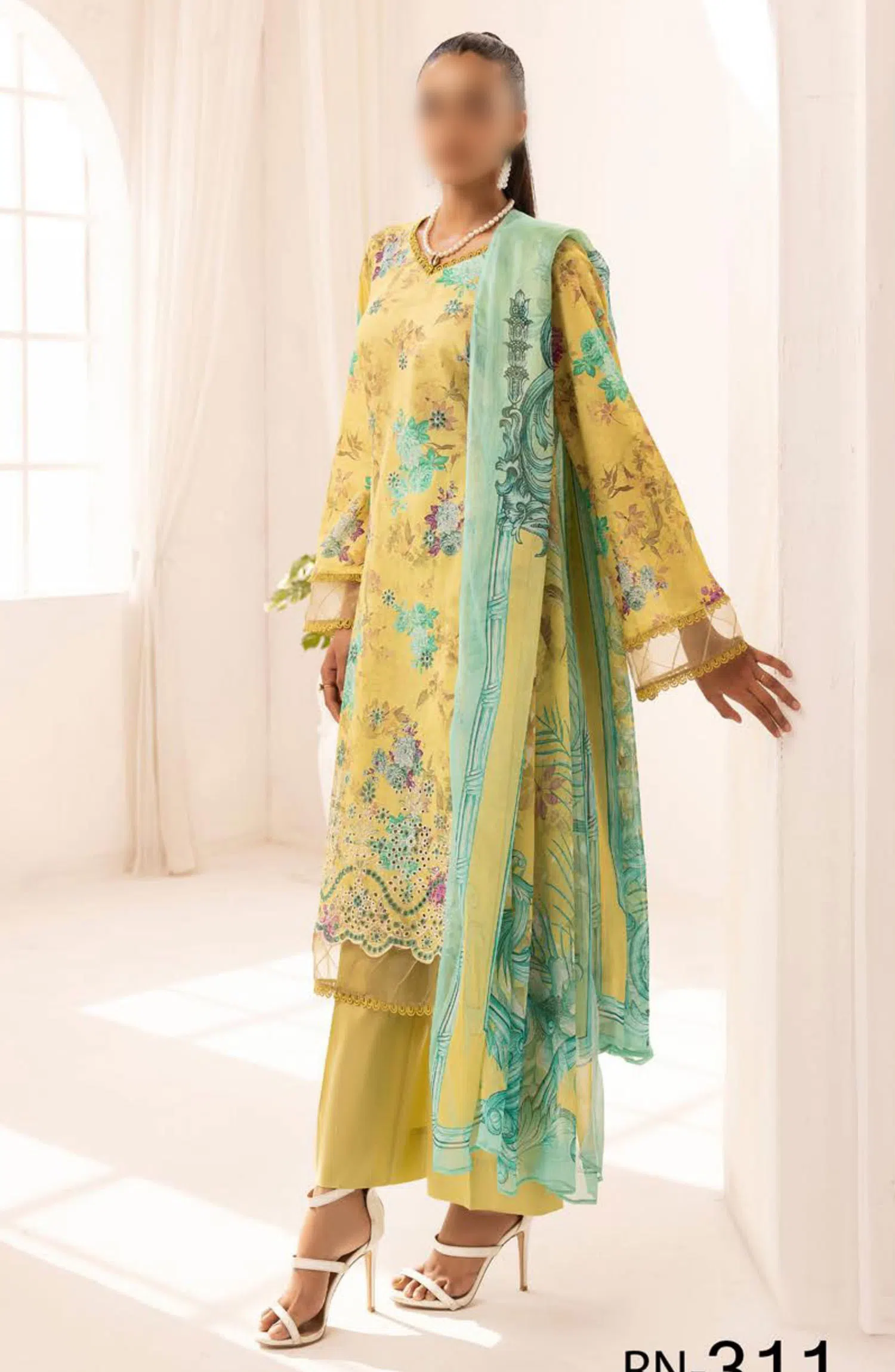 Rang Nagar Embroidered and Printed Lawn Collection By NUR - RN-311