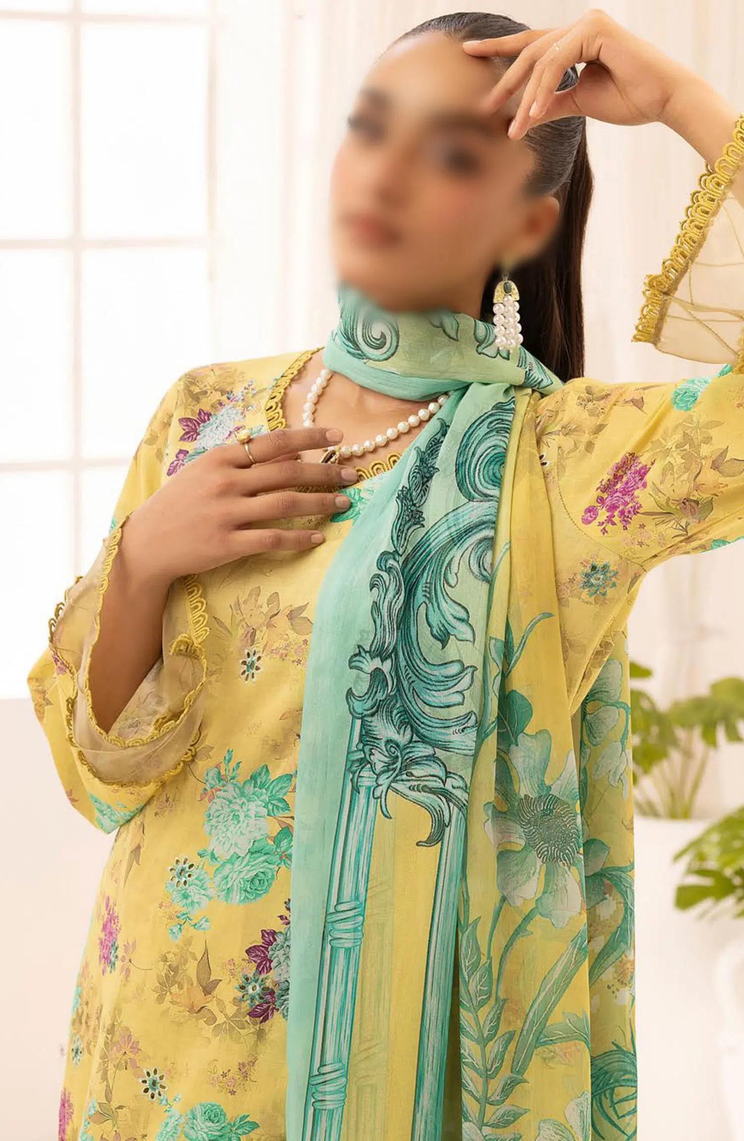 Rang Nagar Embroidered and Printed Lawn Collection By NUR - RN-311