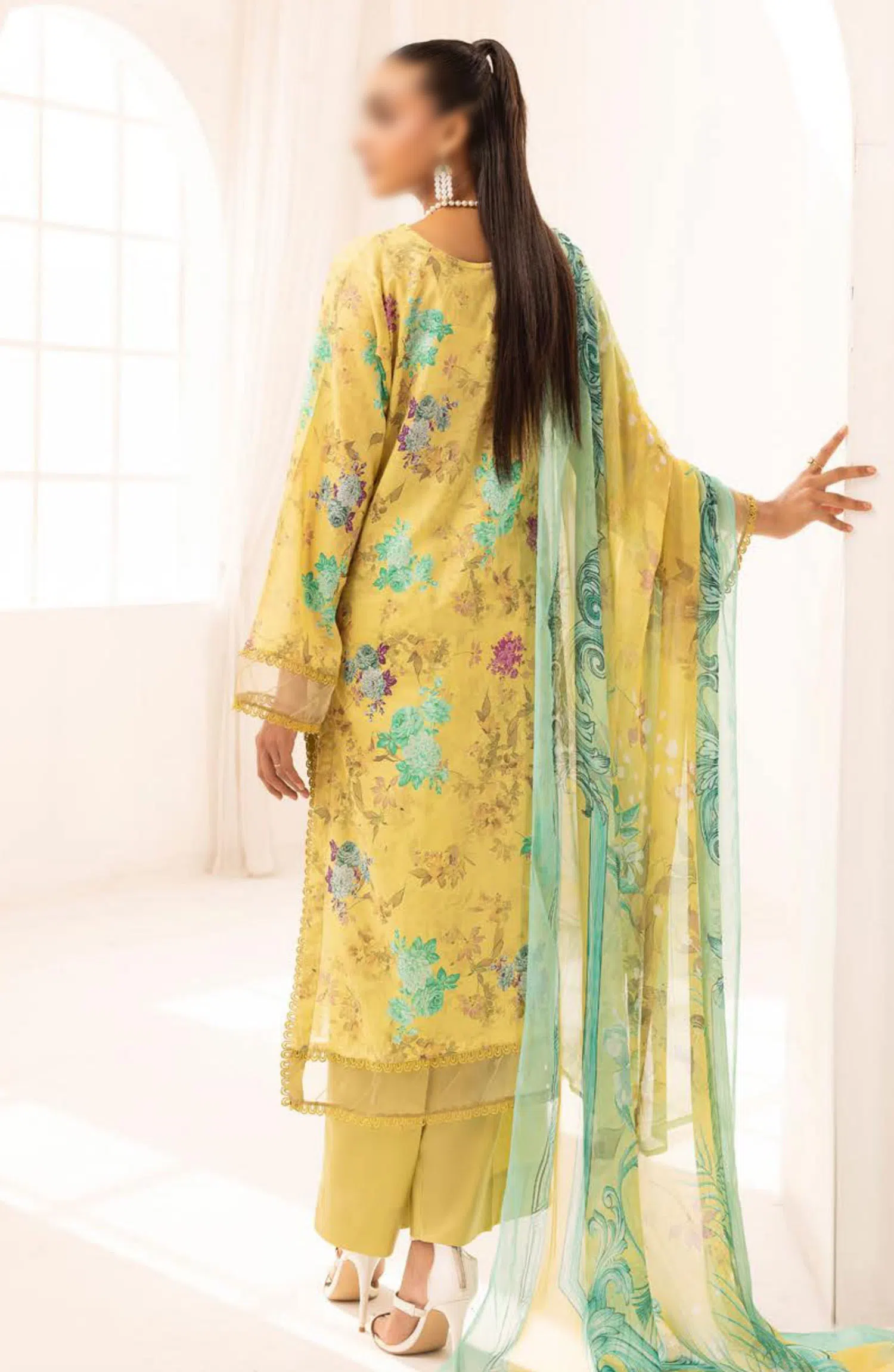 Rang Nagar Embroidered and Printed Lawn Collection By NUR - RN-311