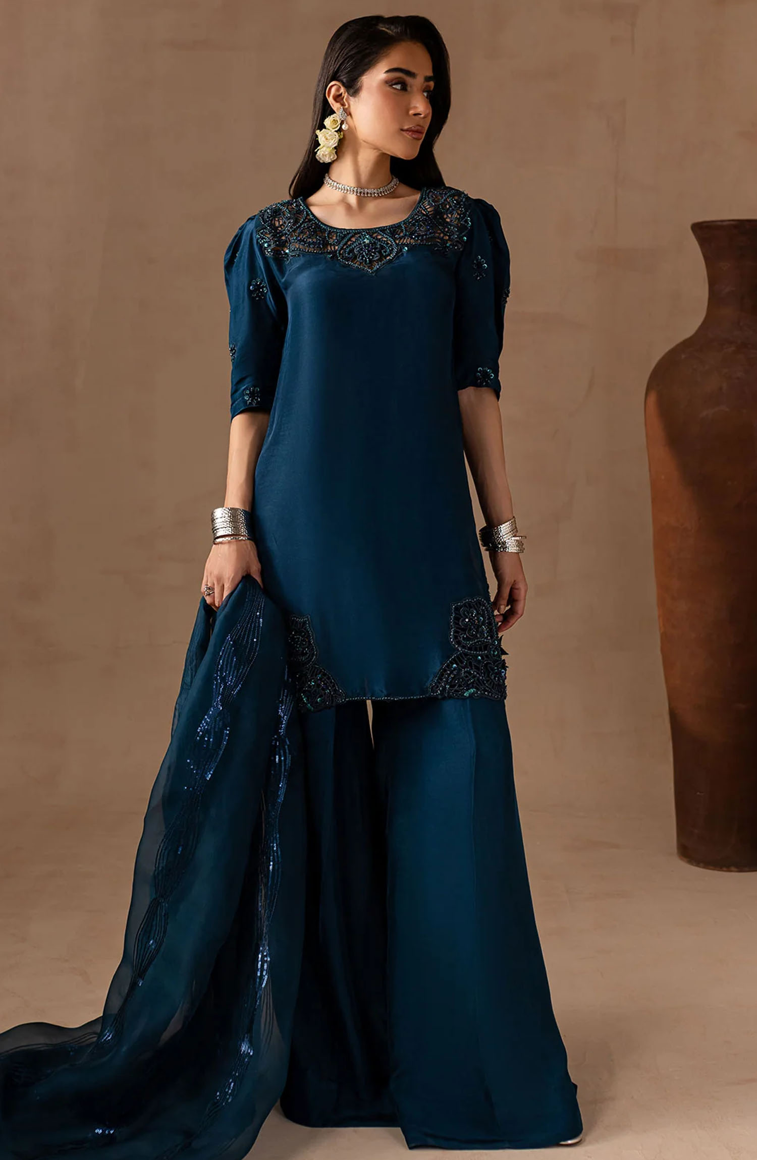 Noir Bliss Festive Collection By Maria Osama Khan - Royal Sapphire