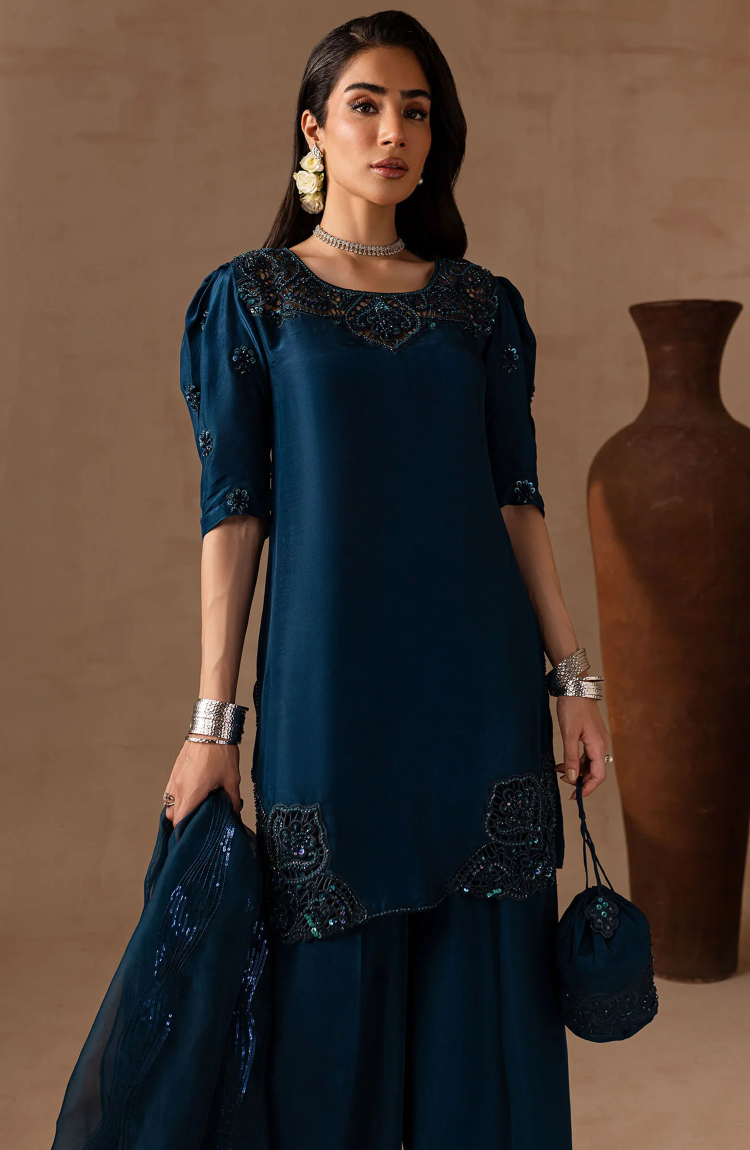 Noir Bliss Festive Collection By Maria Osama Khan - Royal Sapphire