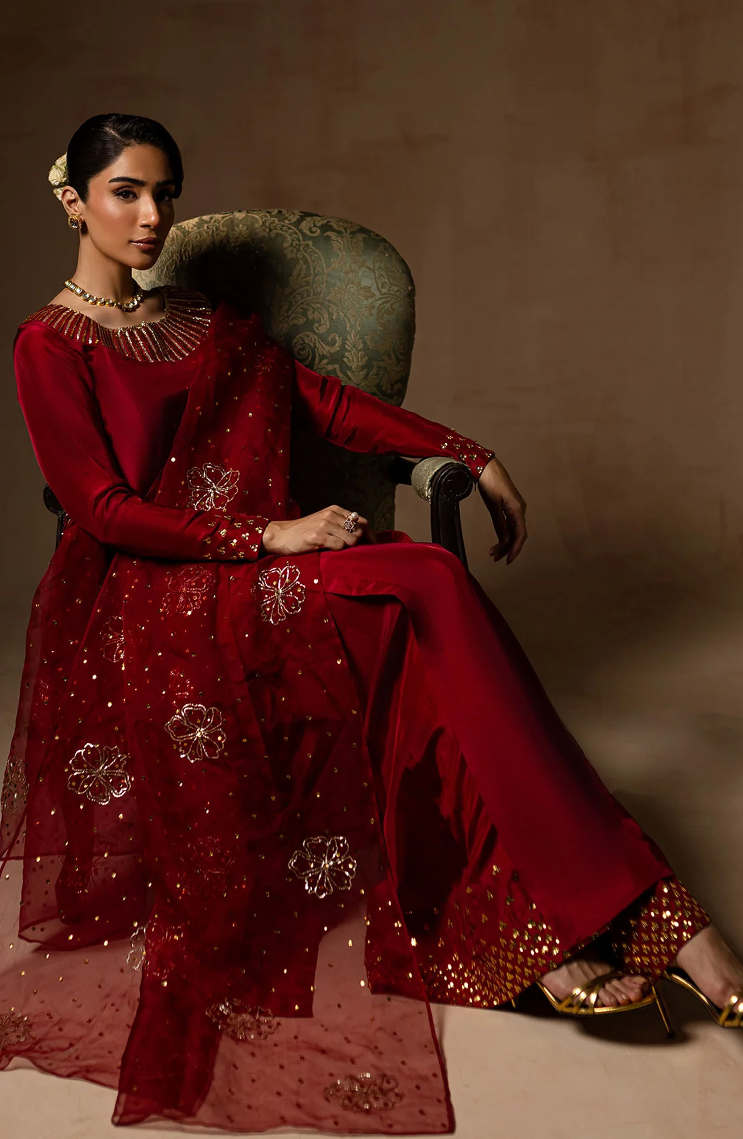 Noir Bliss Festive Collection By Maria Osama Khan - Ruby