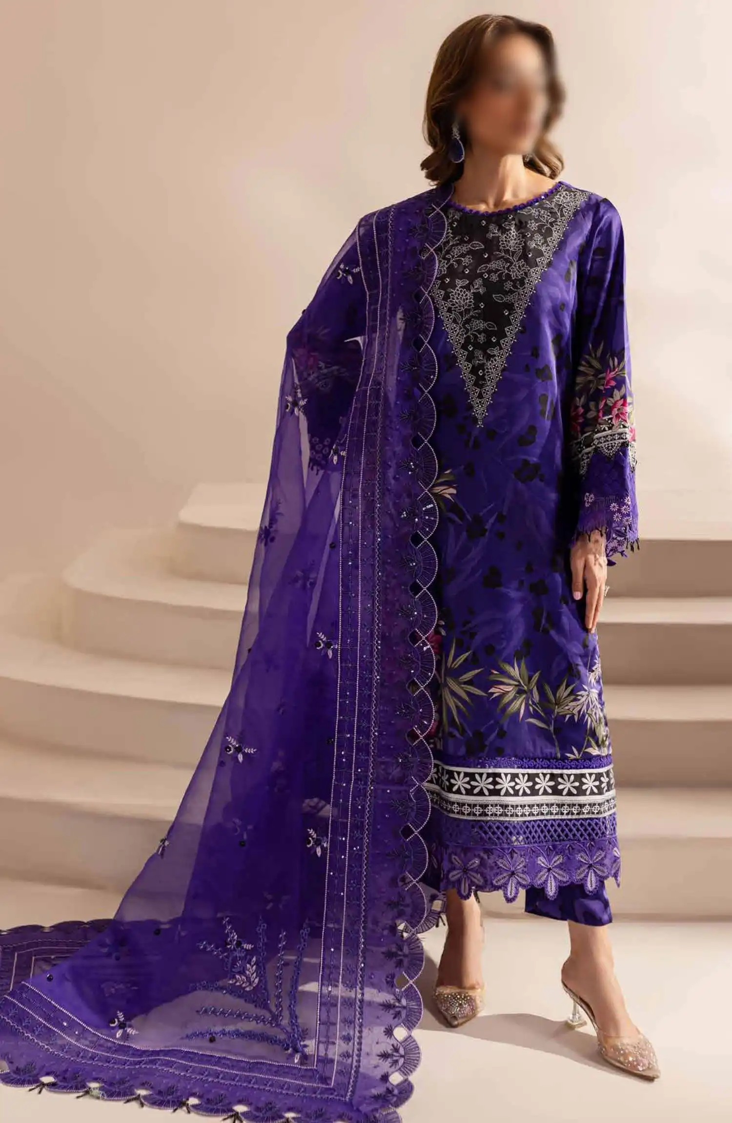 Nureh-The Silk Edit Unstitched Collection - S 18