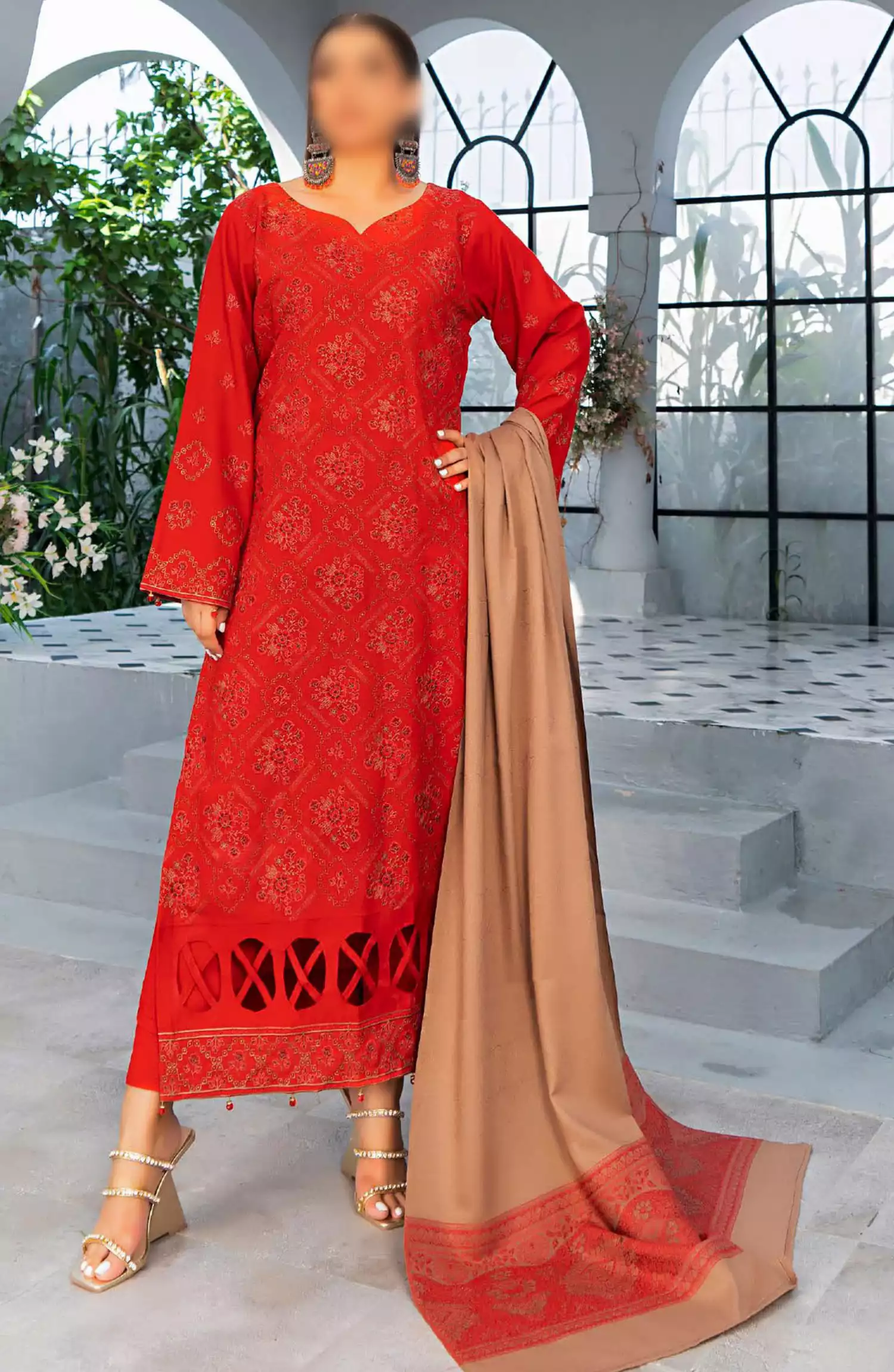 Jumana Fancy Unstitched  Winter Collection 2024 - SA 07