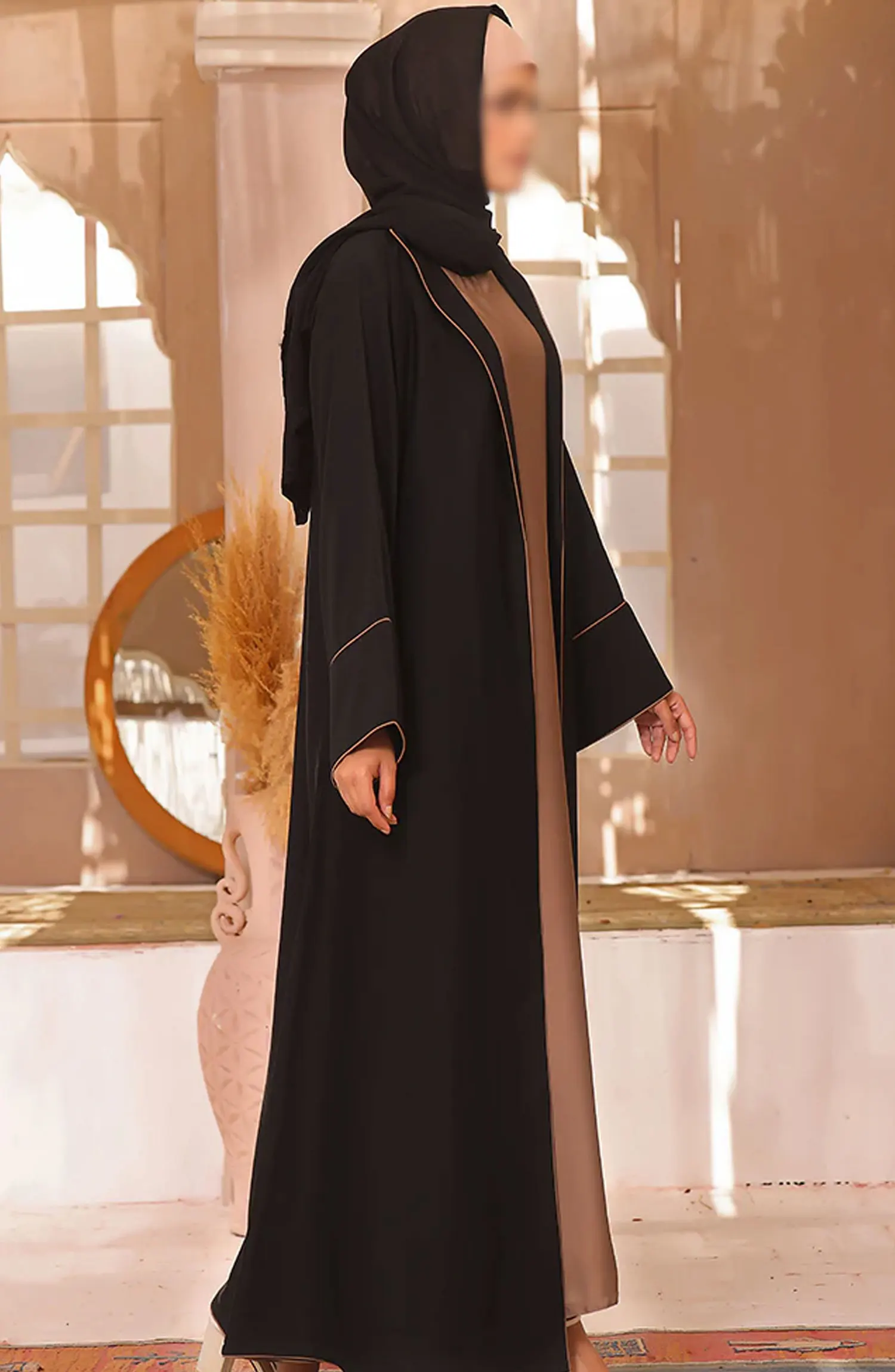 Black Camels The Abaya Edit 2024 - Sabina Coat Abaya