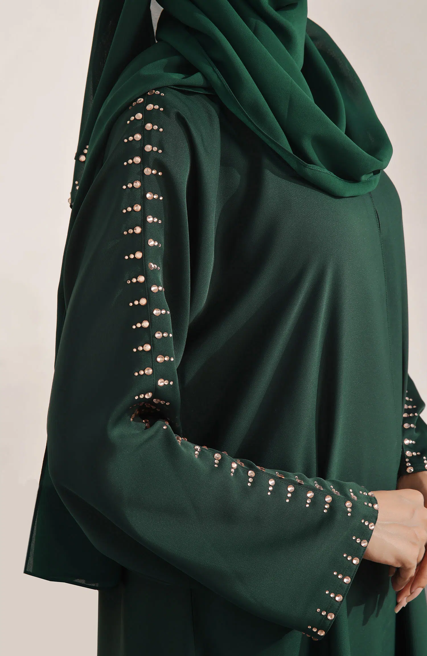 Nayab Abaya Collection By TGM Vol 25 - Sage Willow