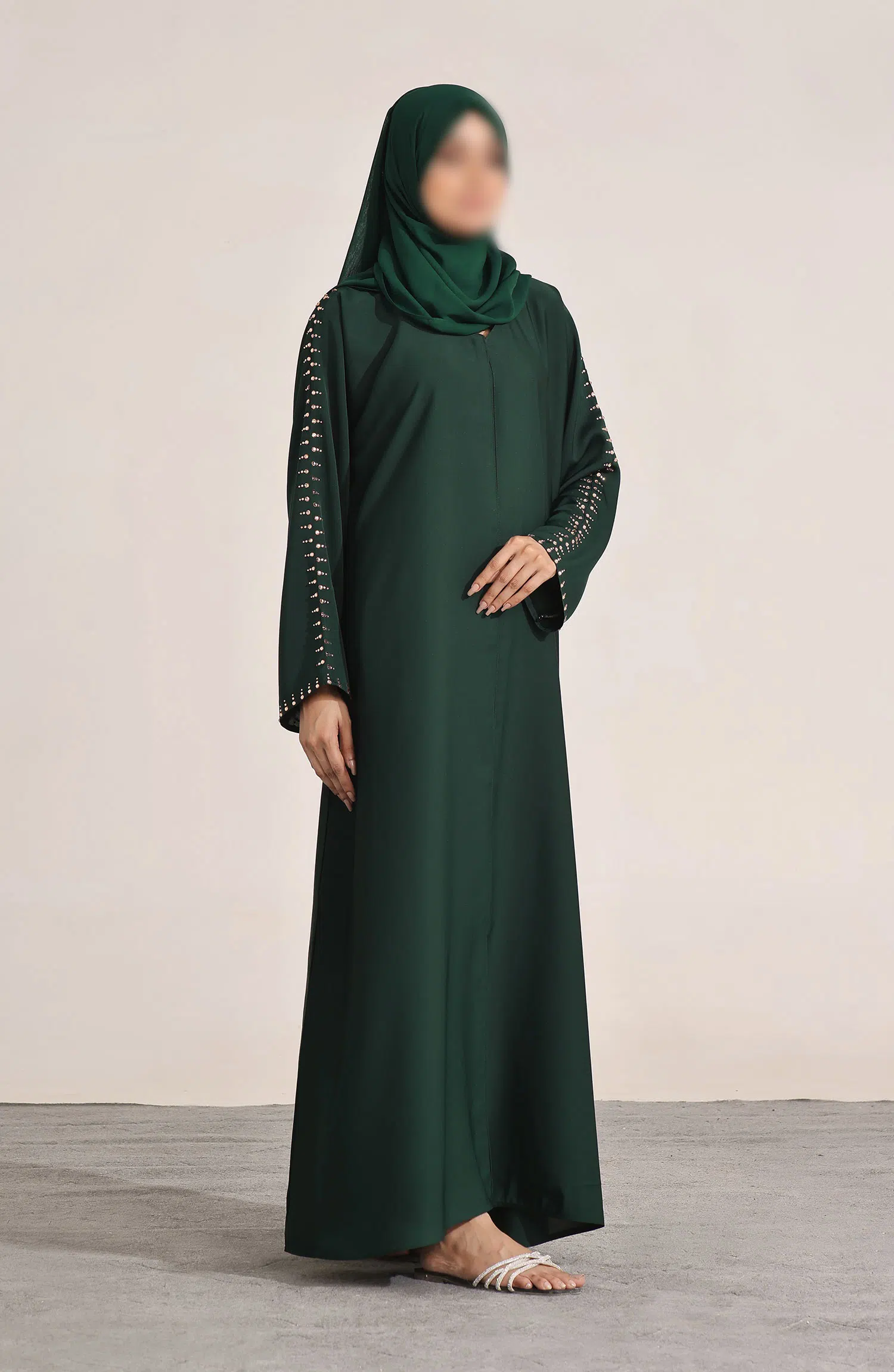 Nayab Abaya Collection By TGM Vol 25 - Sage Willow