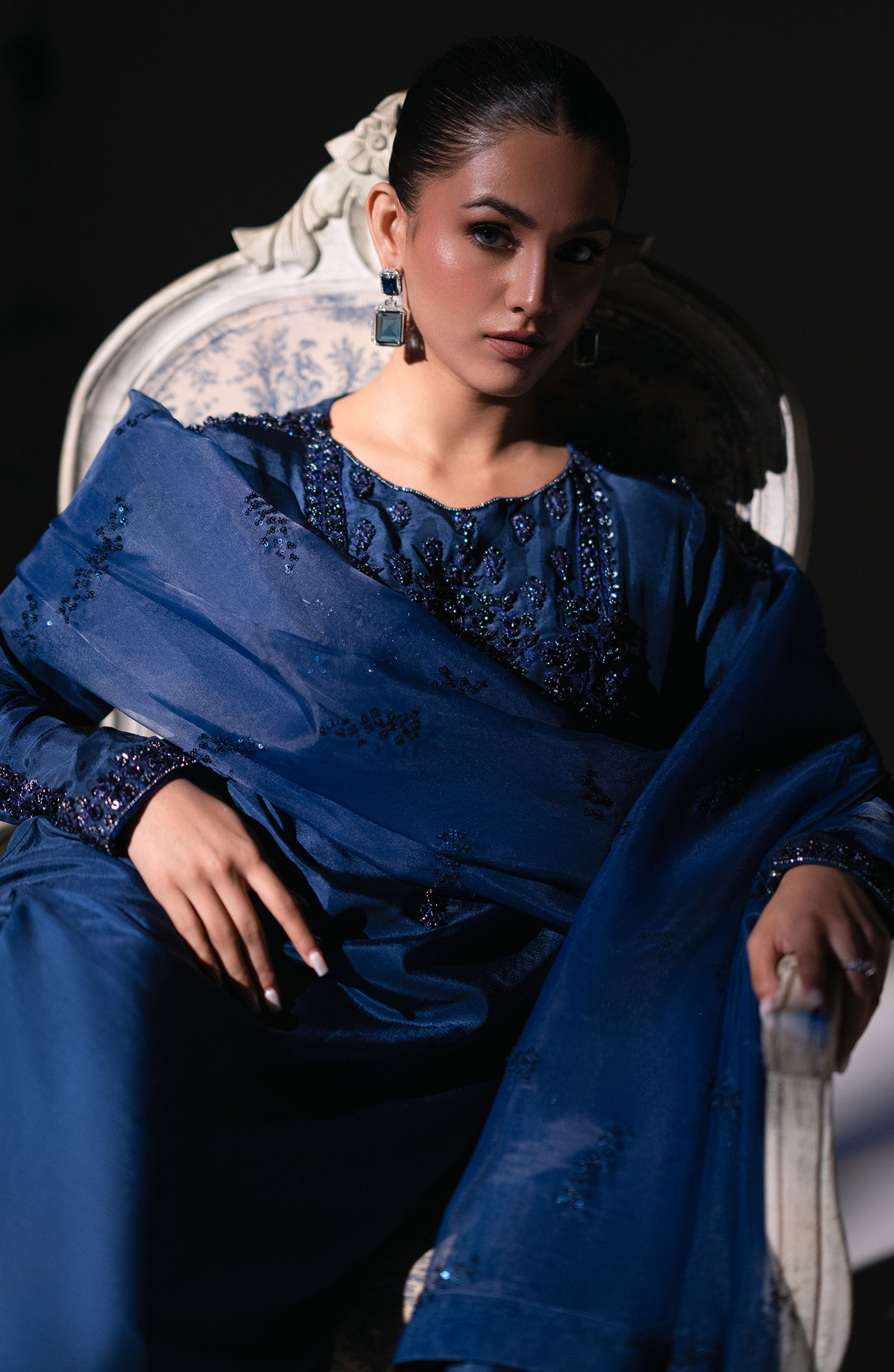 Mehak Yaqoob Enchante The Luxe Edit Collection - Sapphire