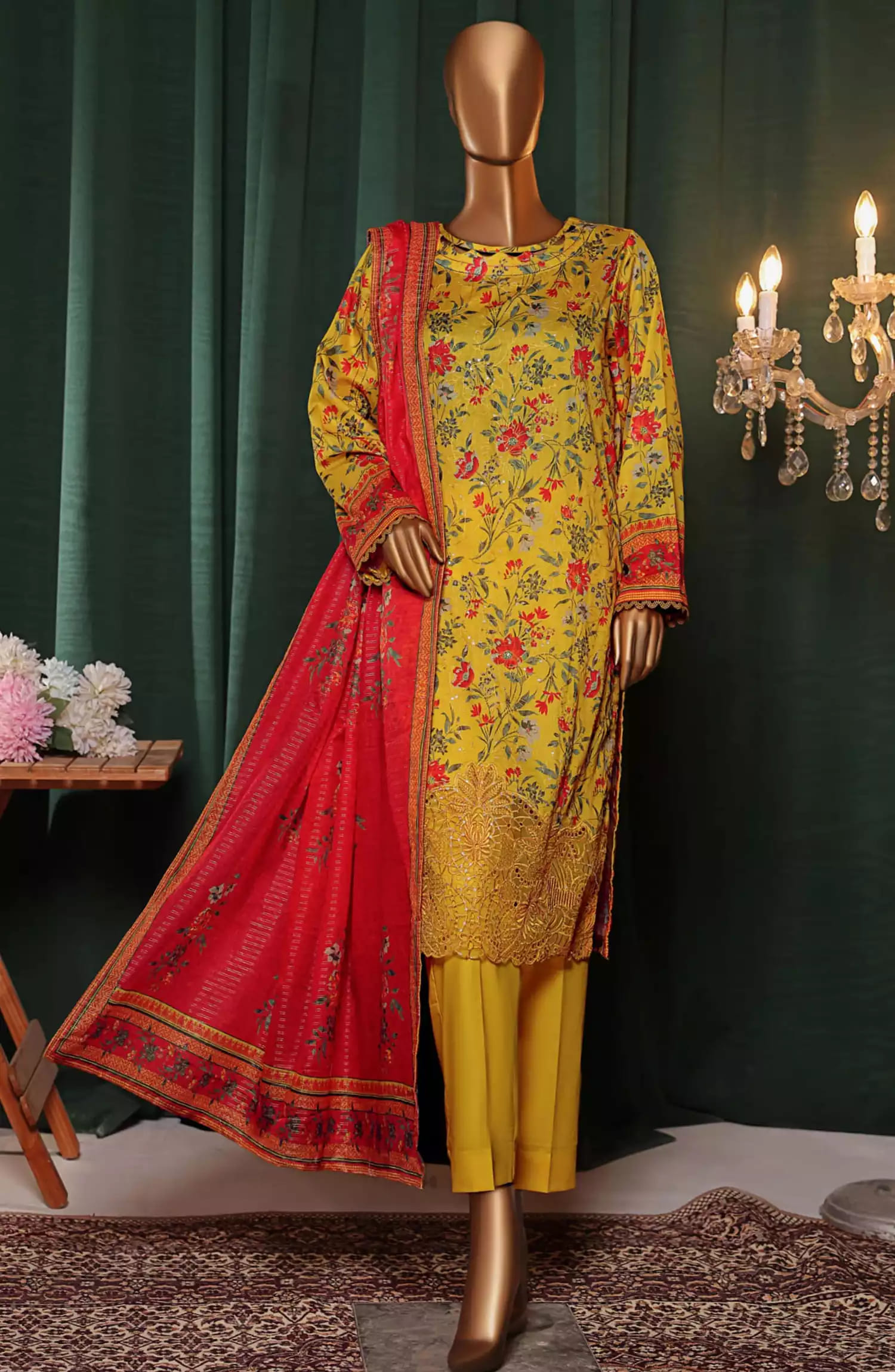 HZ Satranga Embroidered Collection-SEC-178