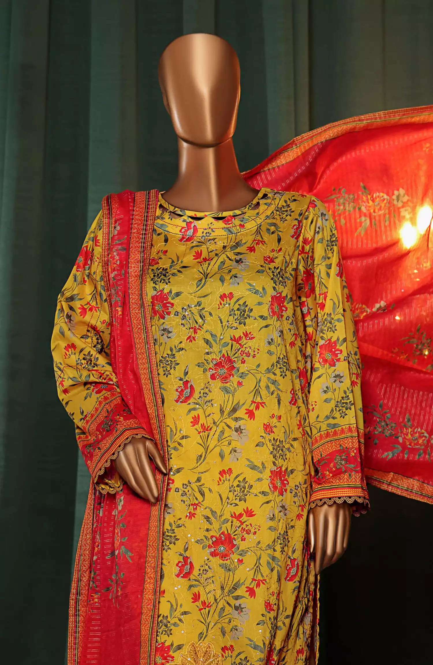 HZ Satranga Embroidered Collection-SEC-178