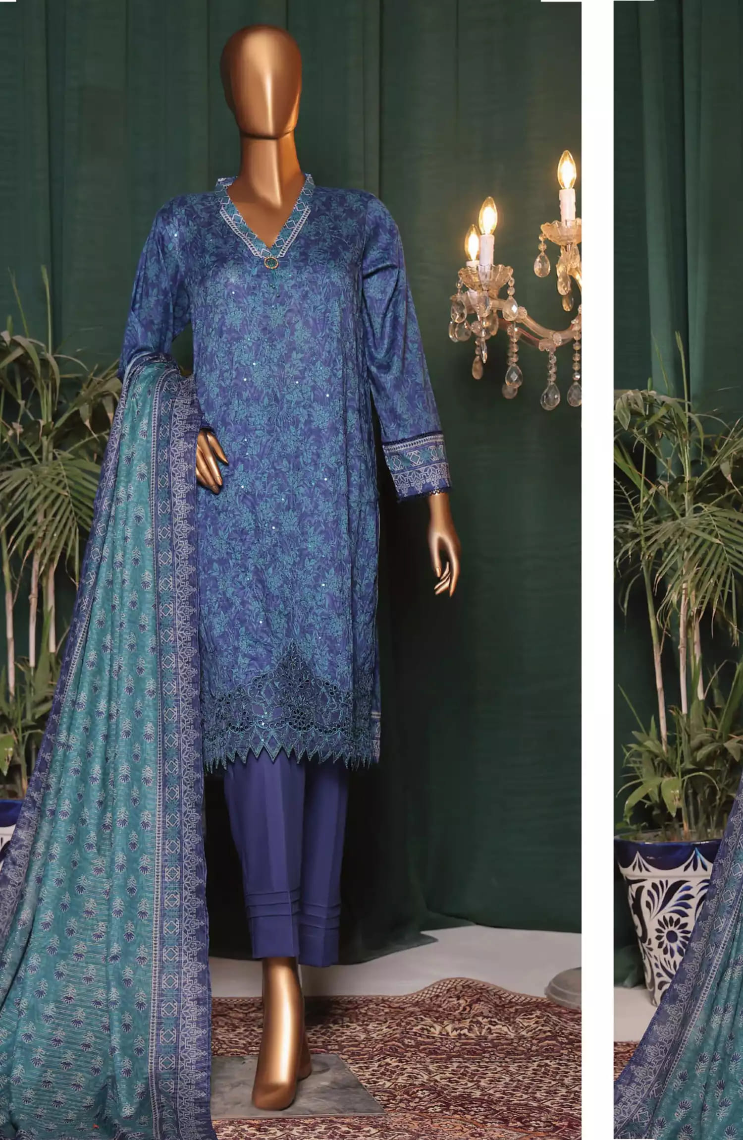 HZ Satranga Embroidered Collection-SEC-181