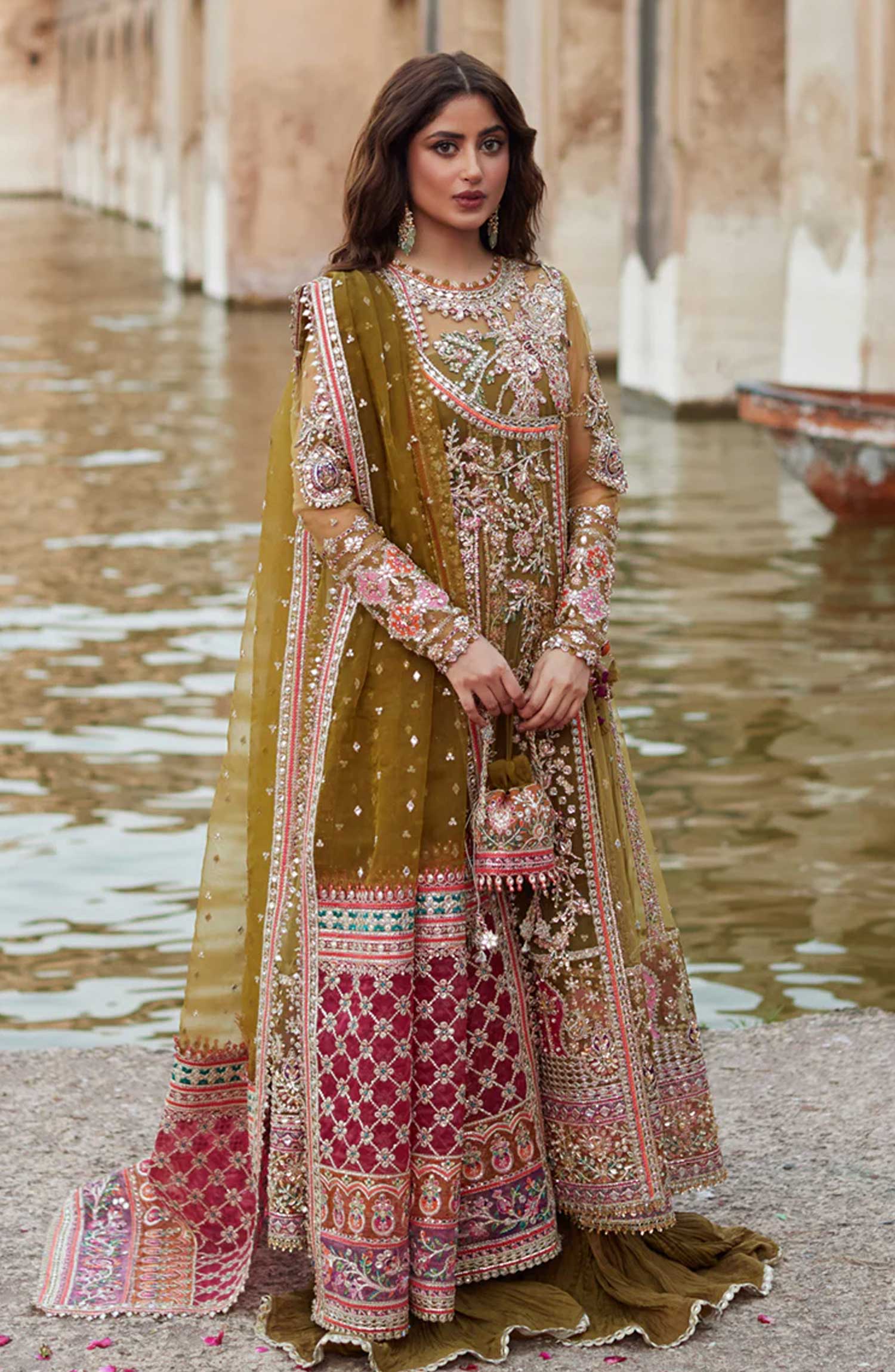 Qalamkar Shaadmani Luxury Formals Unstitched Collection 2024 - SH 01 Rameesha