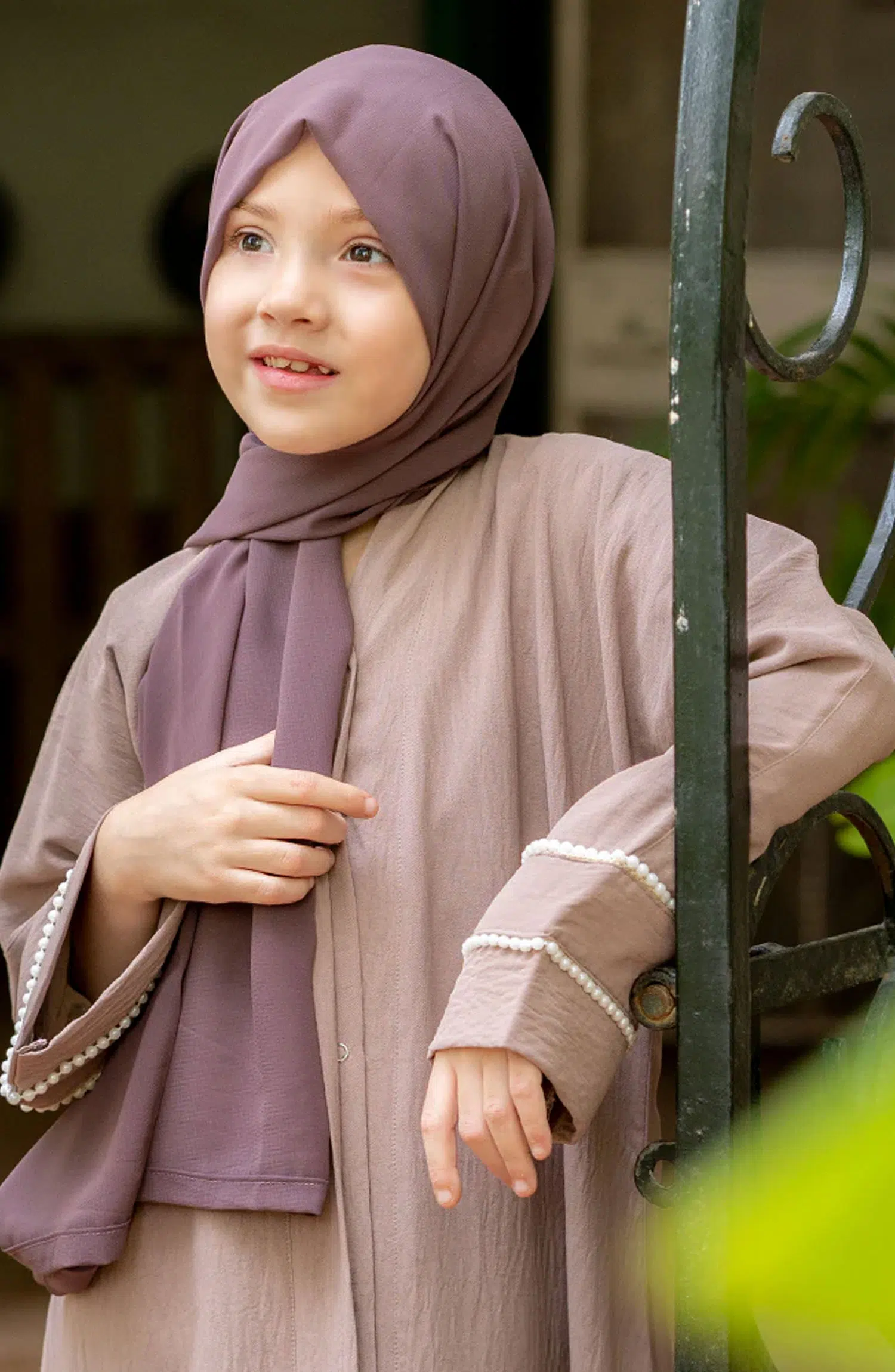 Black Camels Summer Kids Abaya Collection - Shamsa Embelished Abaya