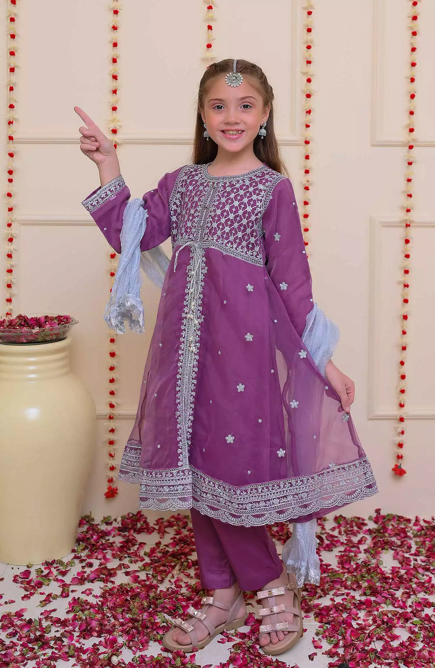 Shanzey Shehnai Girls Pret Formal Collection - SHK 3201 Purple