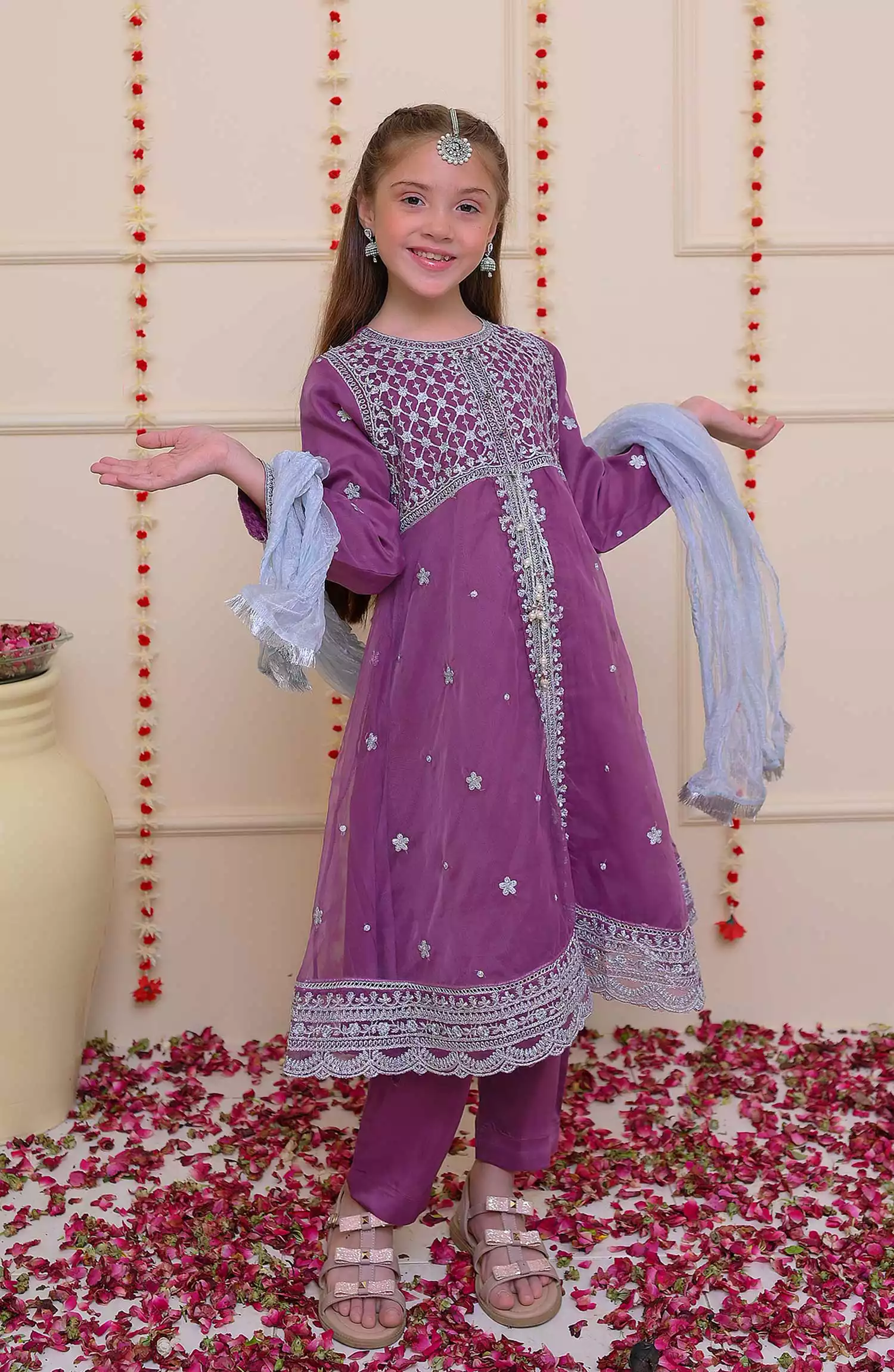 Shanzey Shehnai Girls Pret Formal Collection - SHK 3201 Purple