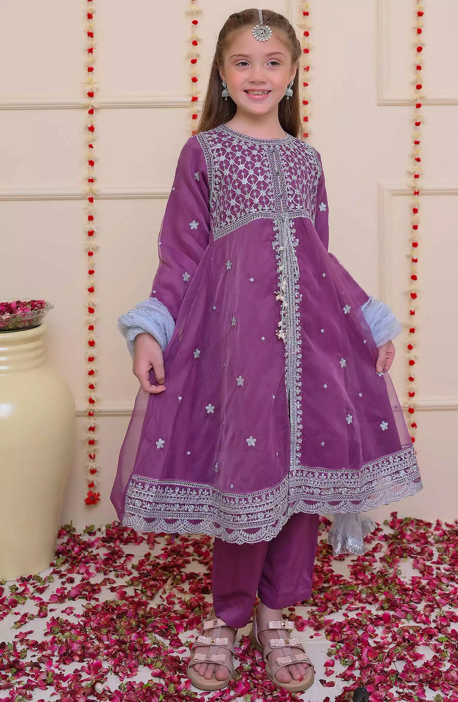 Shanzey Shehnai Girls Pret Formal Collection - SHK 3201 Purple