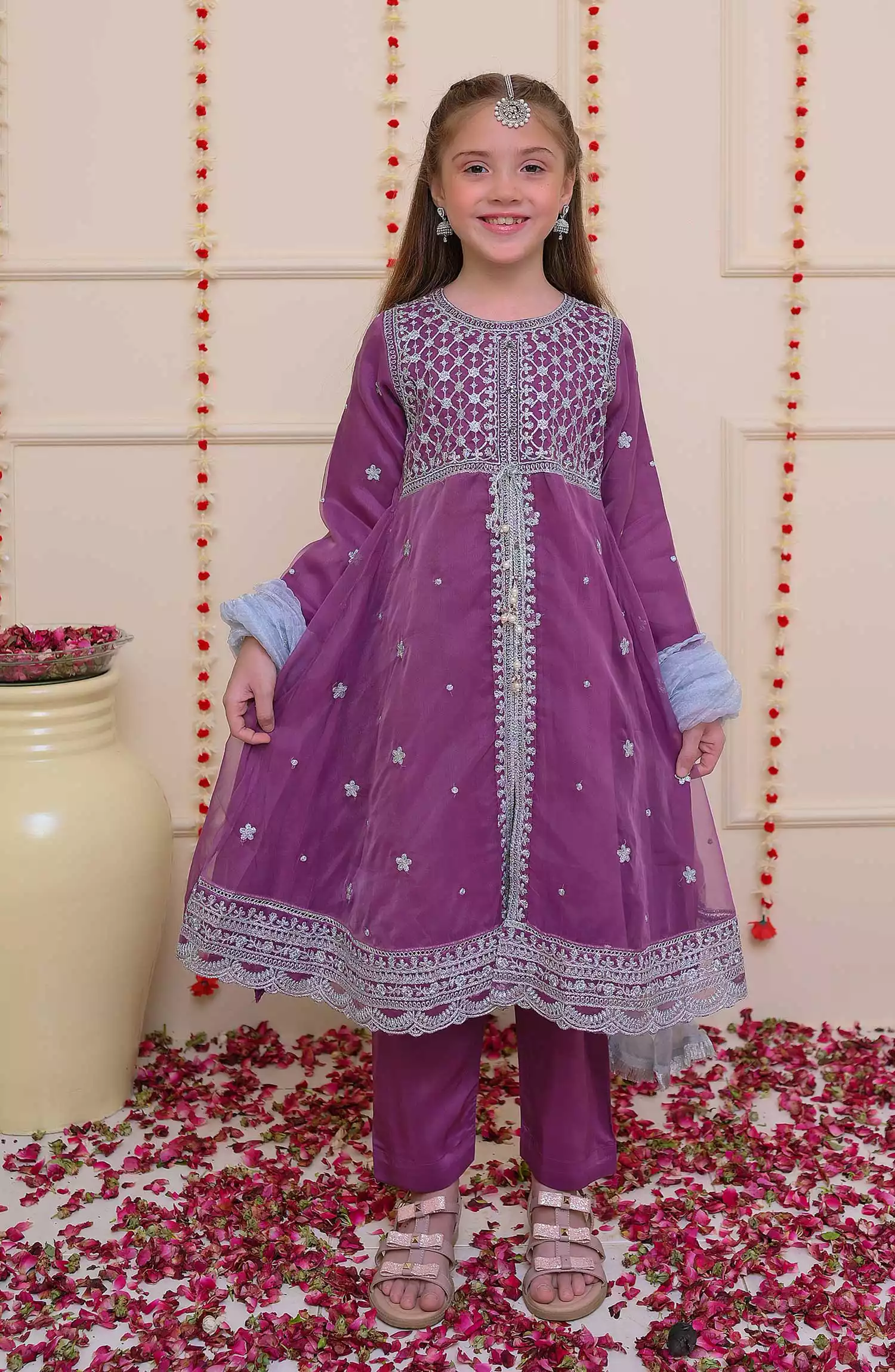 Shanzey Shehnai Girls Pret Formal Collection - SHK 3201 Purple