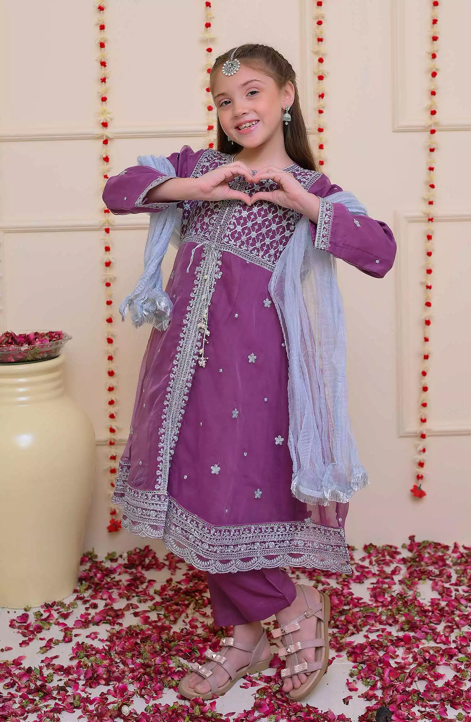 Shanzey Shehnai Girls Pret Formal Collection - SHK 3201 Purple