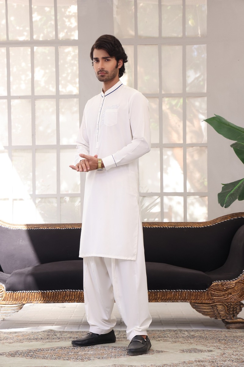 TGM Fancy Shalwar Kameez Snow Drift