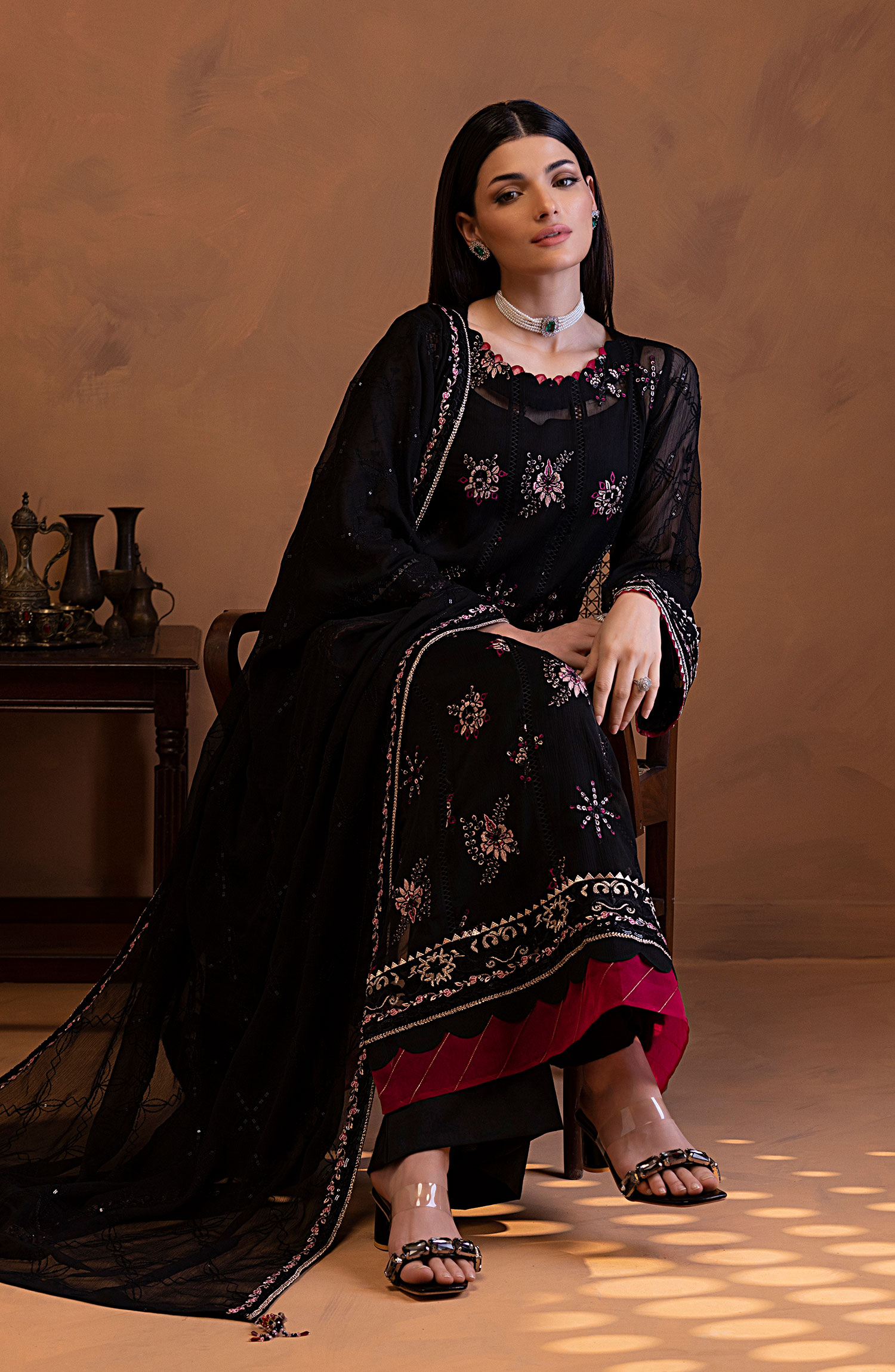 Shamooz Mehar Festive Unstitched Collection - SU-114 Roohi