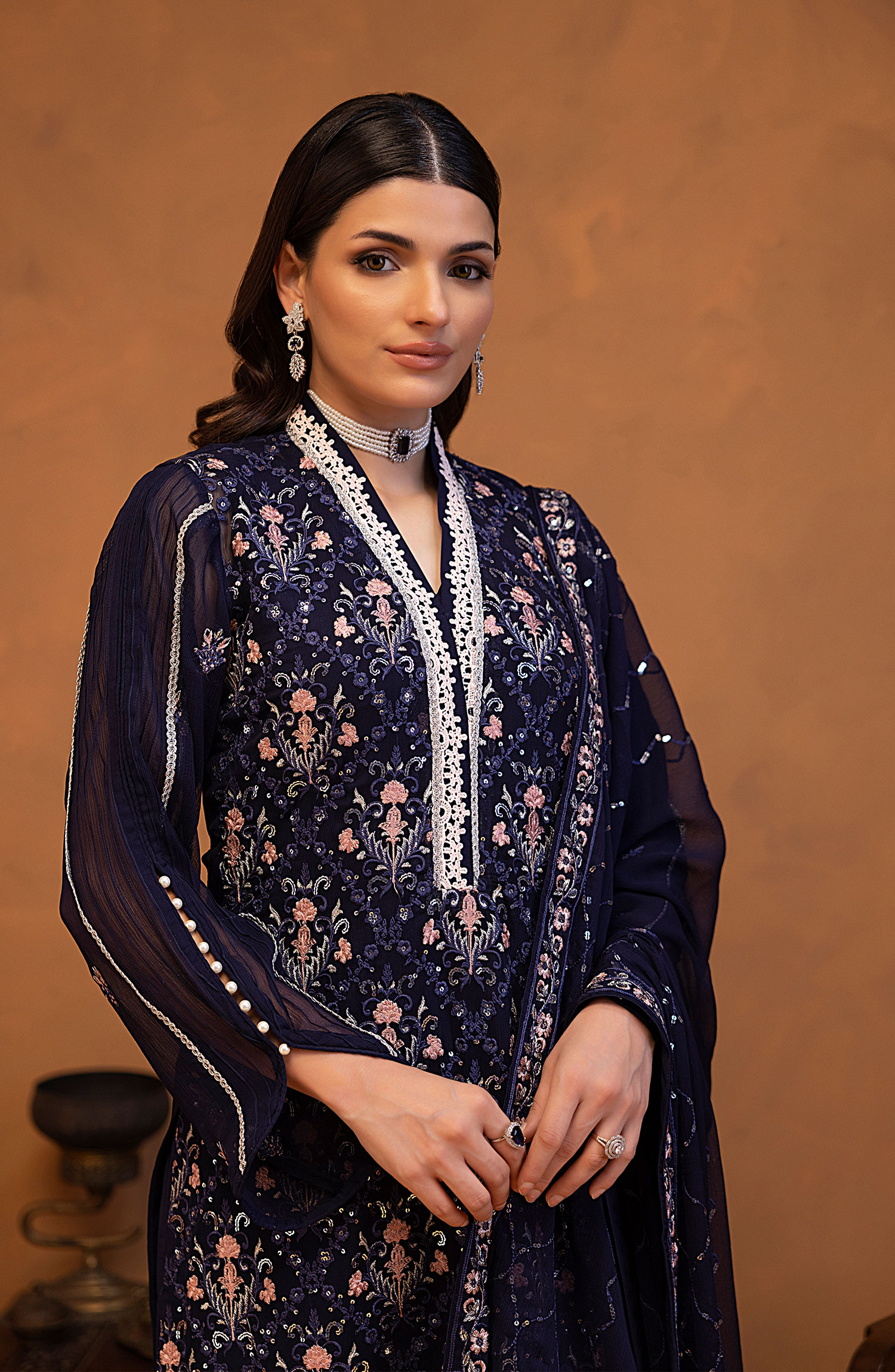 Shamooz Mehar Festive Unstitched Collection - SU-116 Sumbul