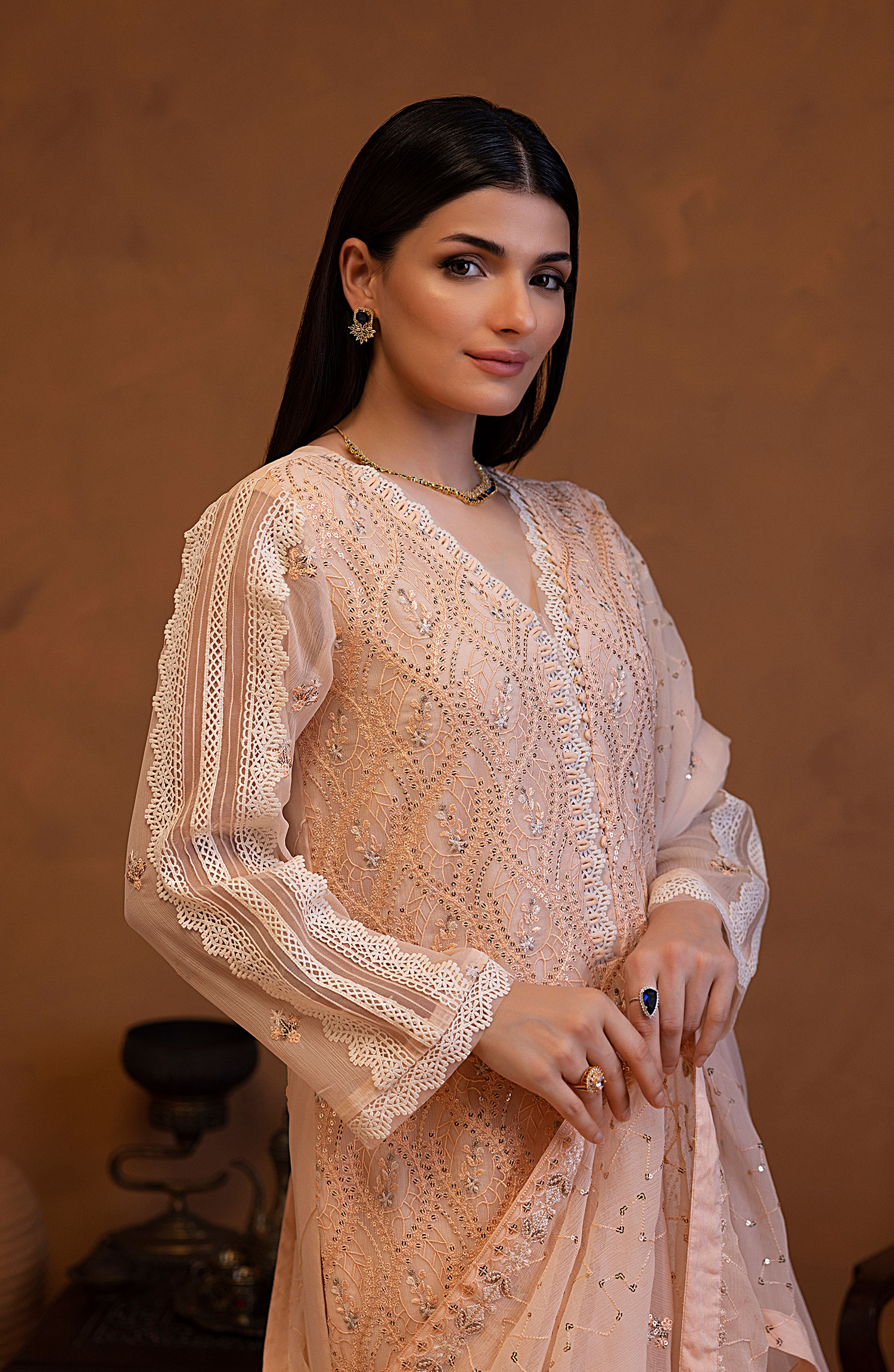 Shamooz Mehar Festive Unstitched Collection - SU-117  Diyar