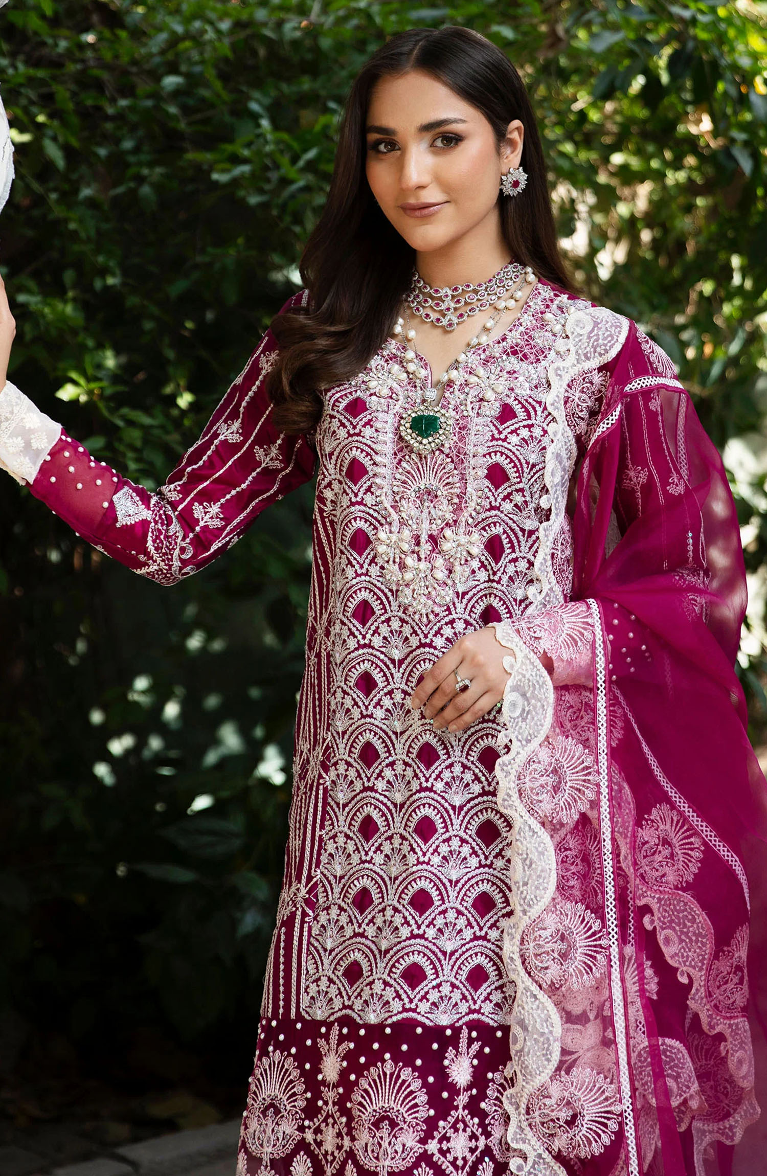 Rang E Noor Festive Collection By Maria Osama Khan - Sumbul - Fuchsia