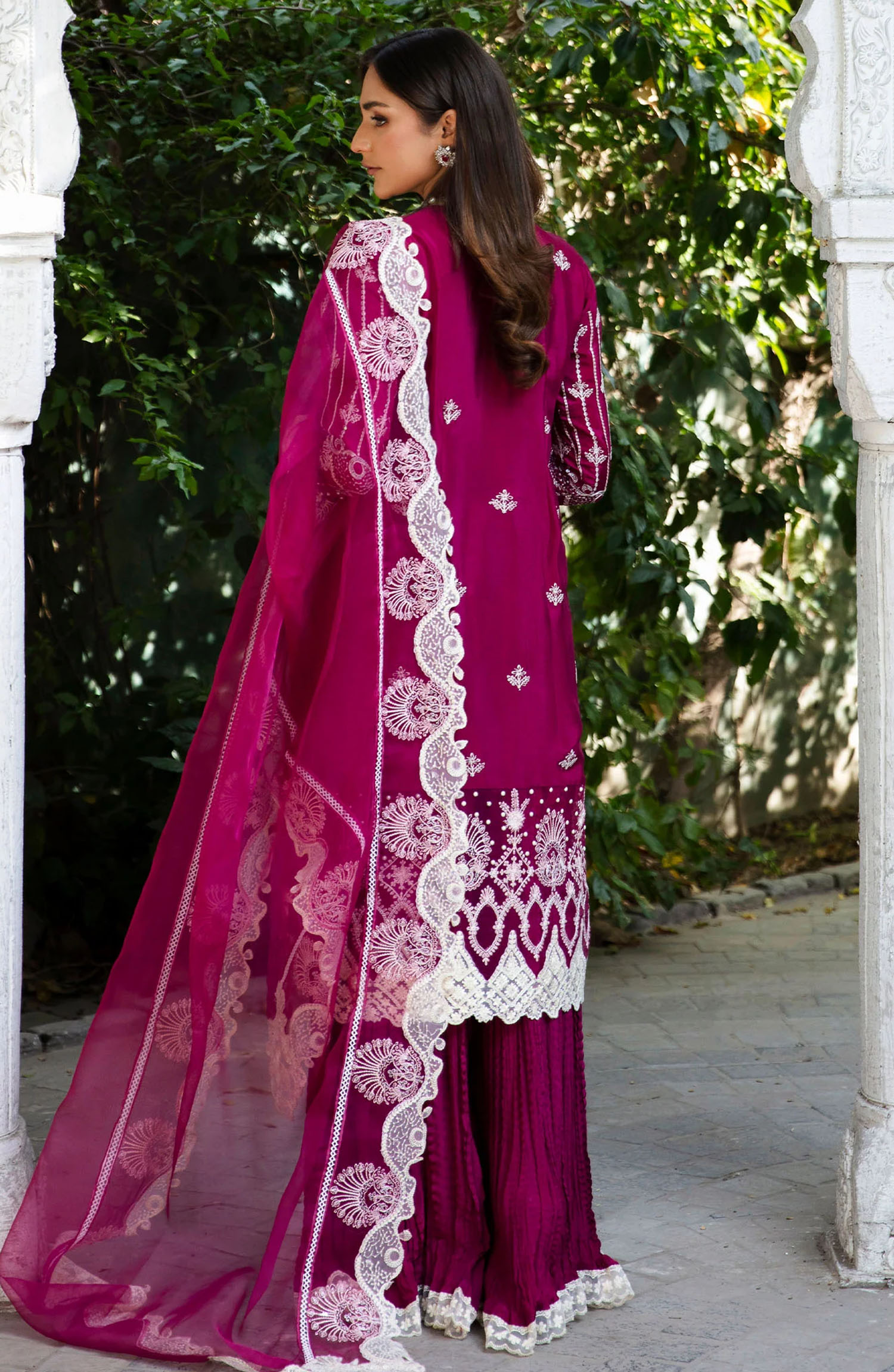 Rang E Noor Festive Collection By Maria Osama Khan - Sumbul - Fuchsia