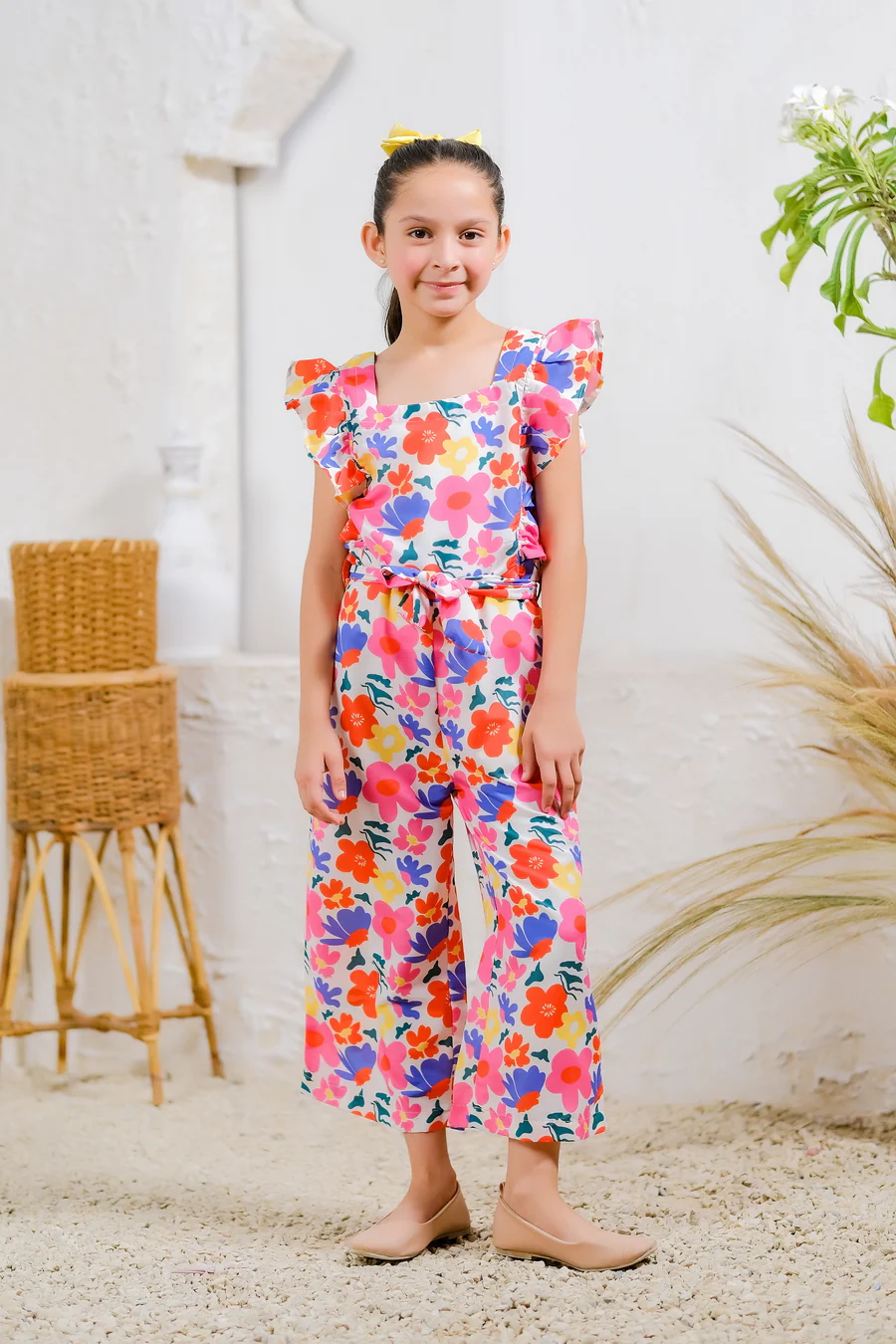 Kids 1 pc ready to wear - Sunny Blossoms Jumpsuit