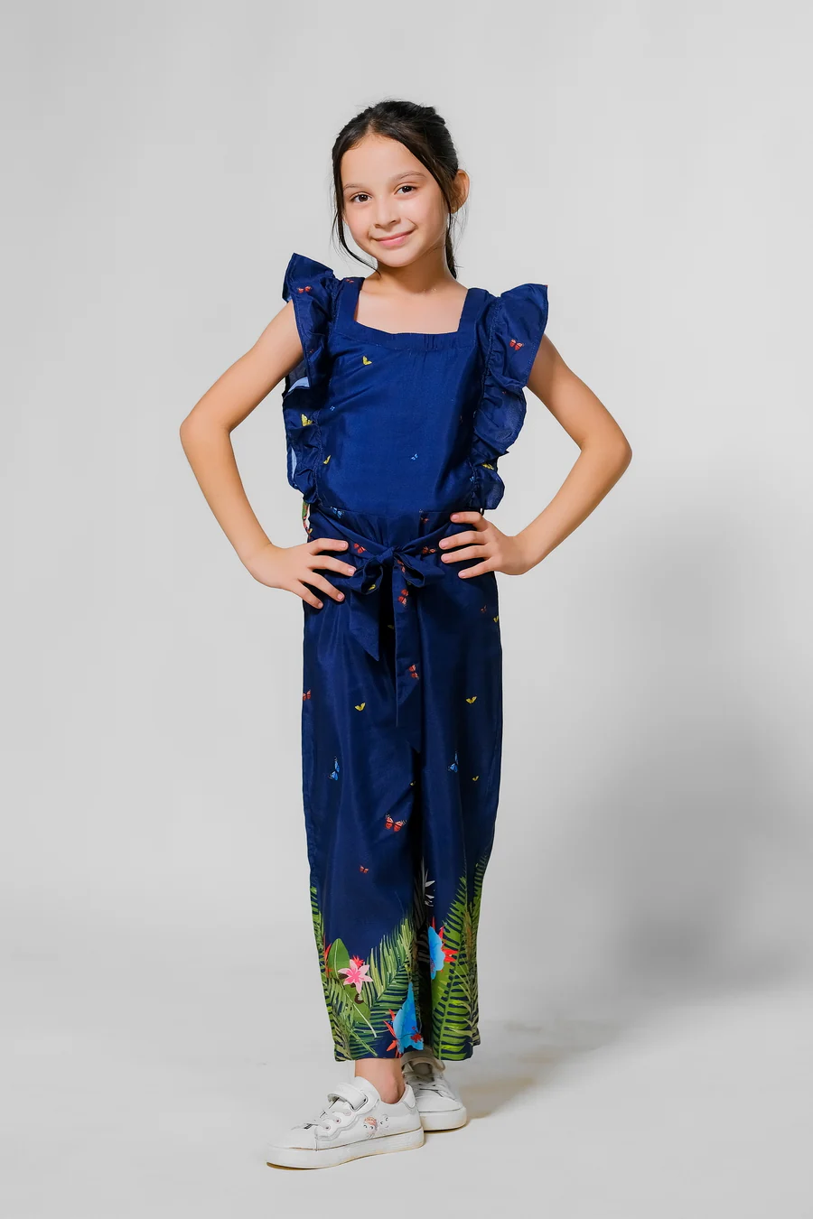 Kids 1 pc ready to wear - Tropical Night Jumpsuit