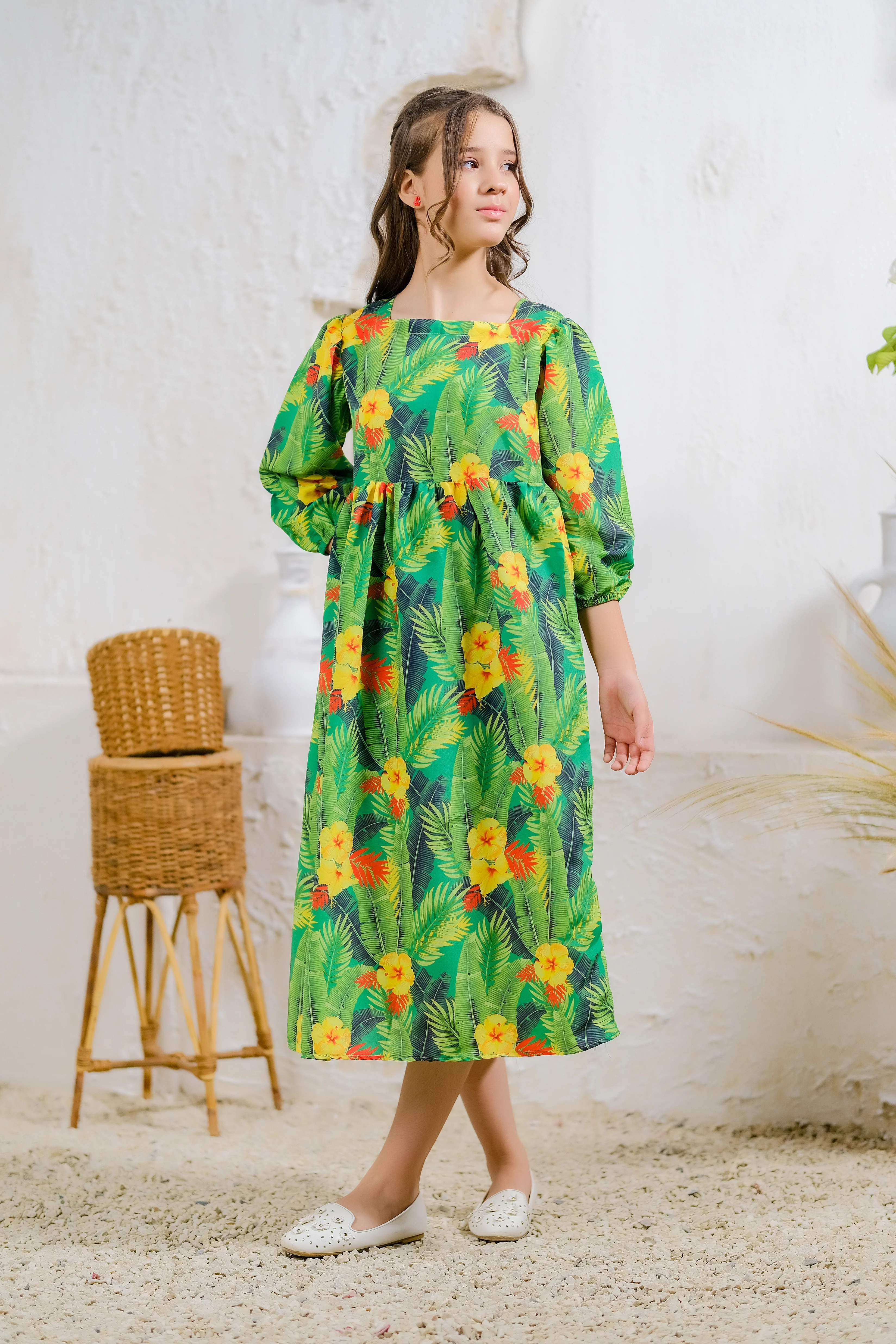 Kids 1 pc ready to wear - Tropical Paradise