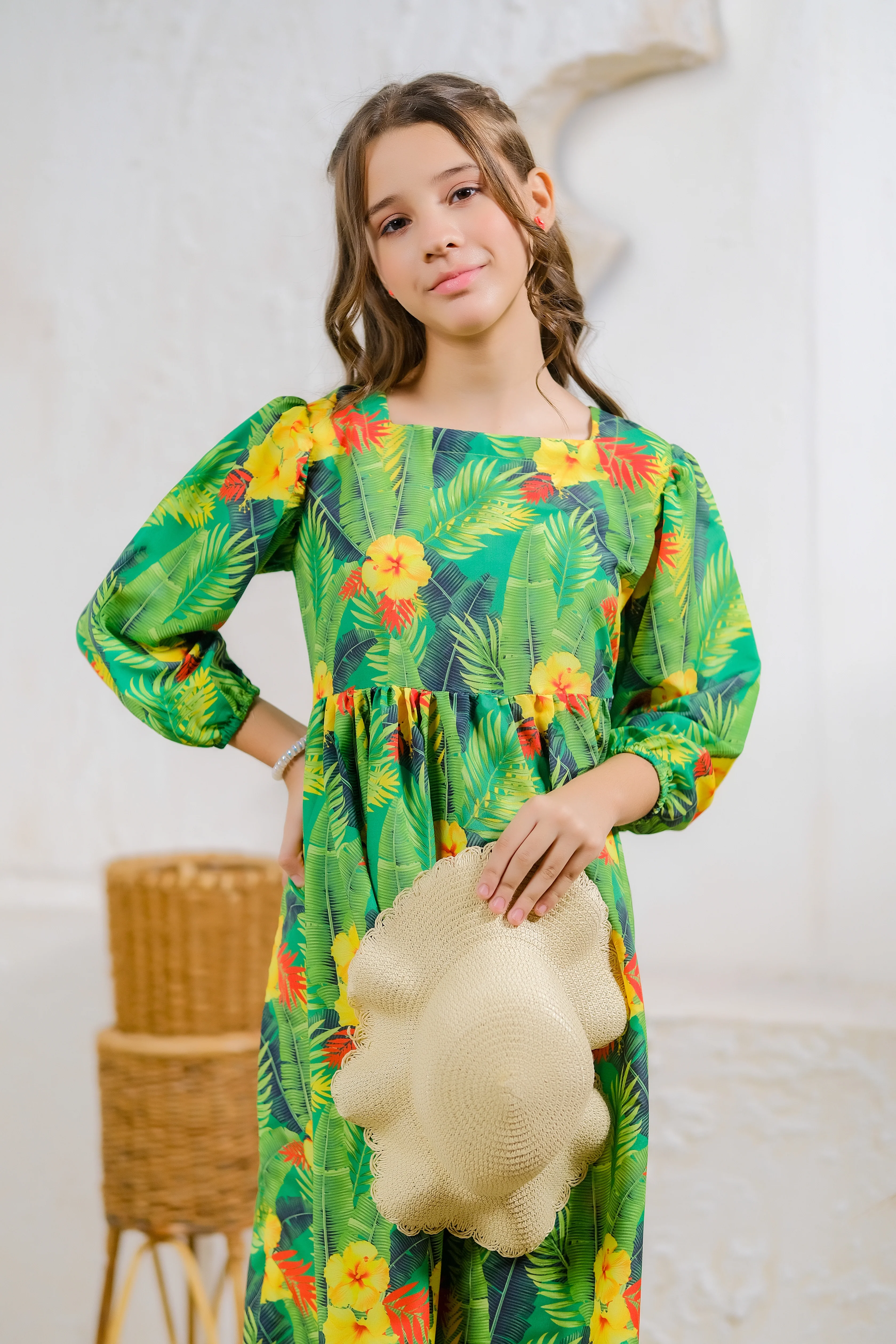 Kids 1 pc ready to wear - Tropical Paradise