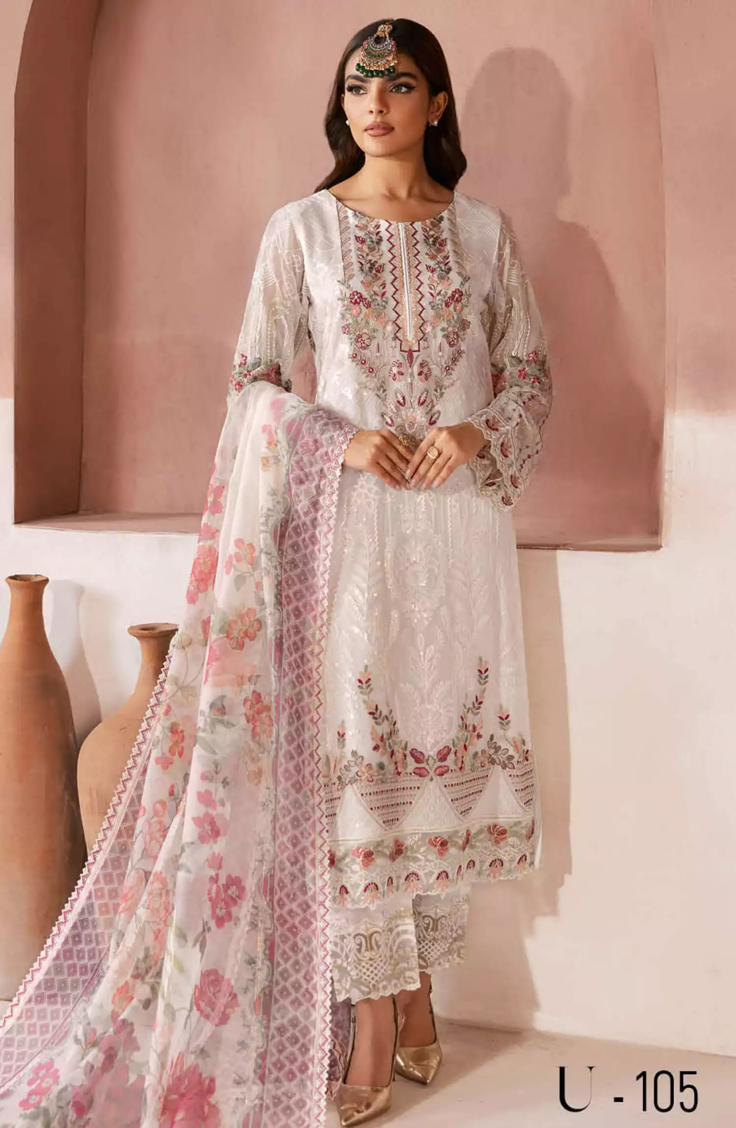 Ramsha Arzoo Chiffon Collection Vol 01 - U 105